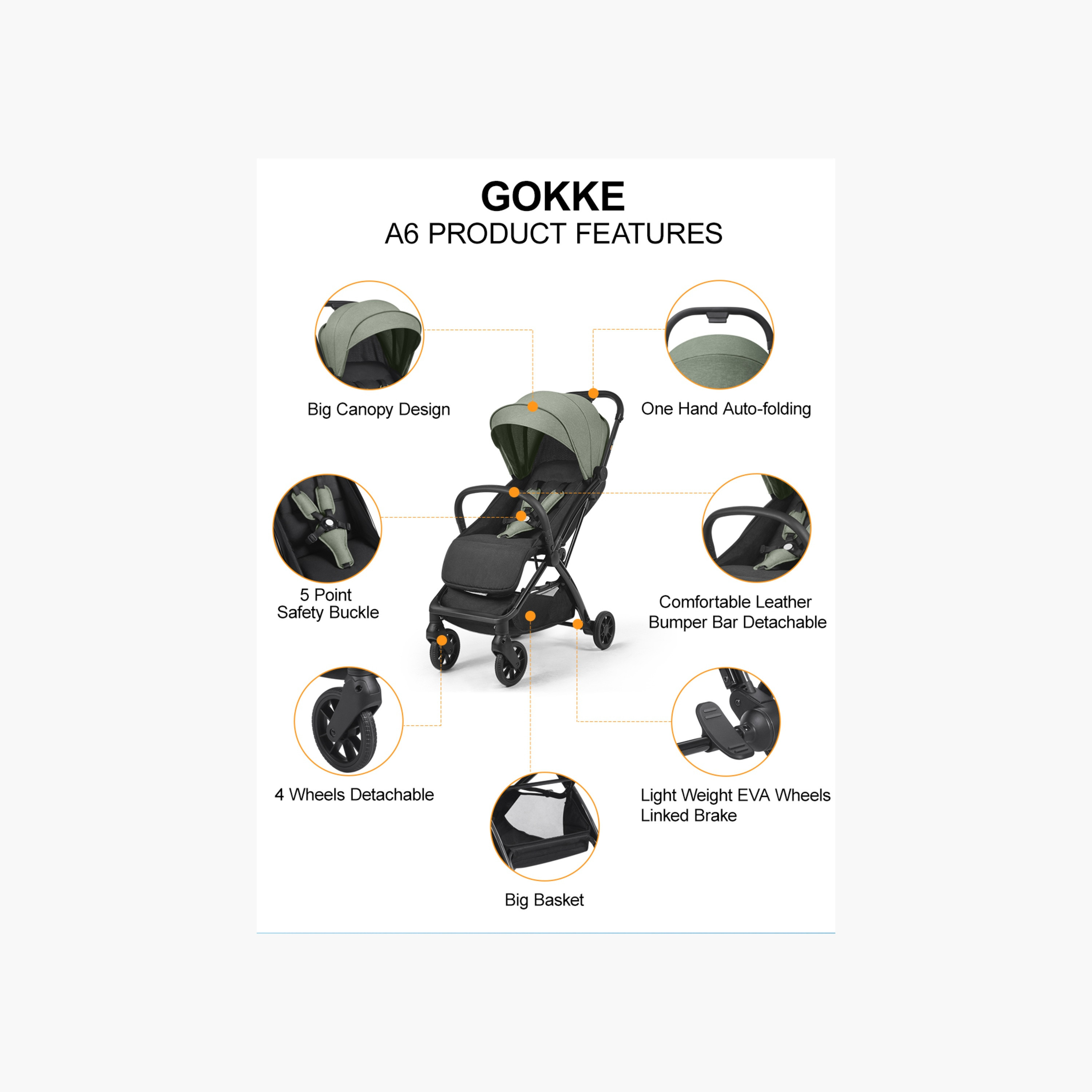 عربة أطفال بنظام طي بلمسة واحدة وإطار ألومنيوم وقفل للعجلات من جوكي-baby-gear-strollersandprams-strollers-image-3