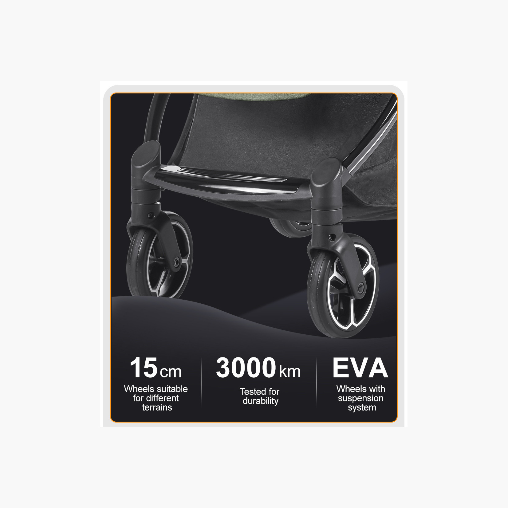 Gokke Stroller with One Touch Folding System, Aluminium Frame and Wheel Lock-baby-gear-strollersandprams-strollers-image-6