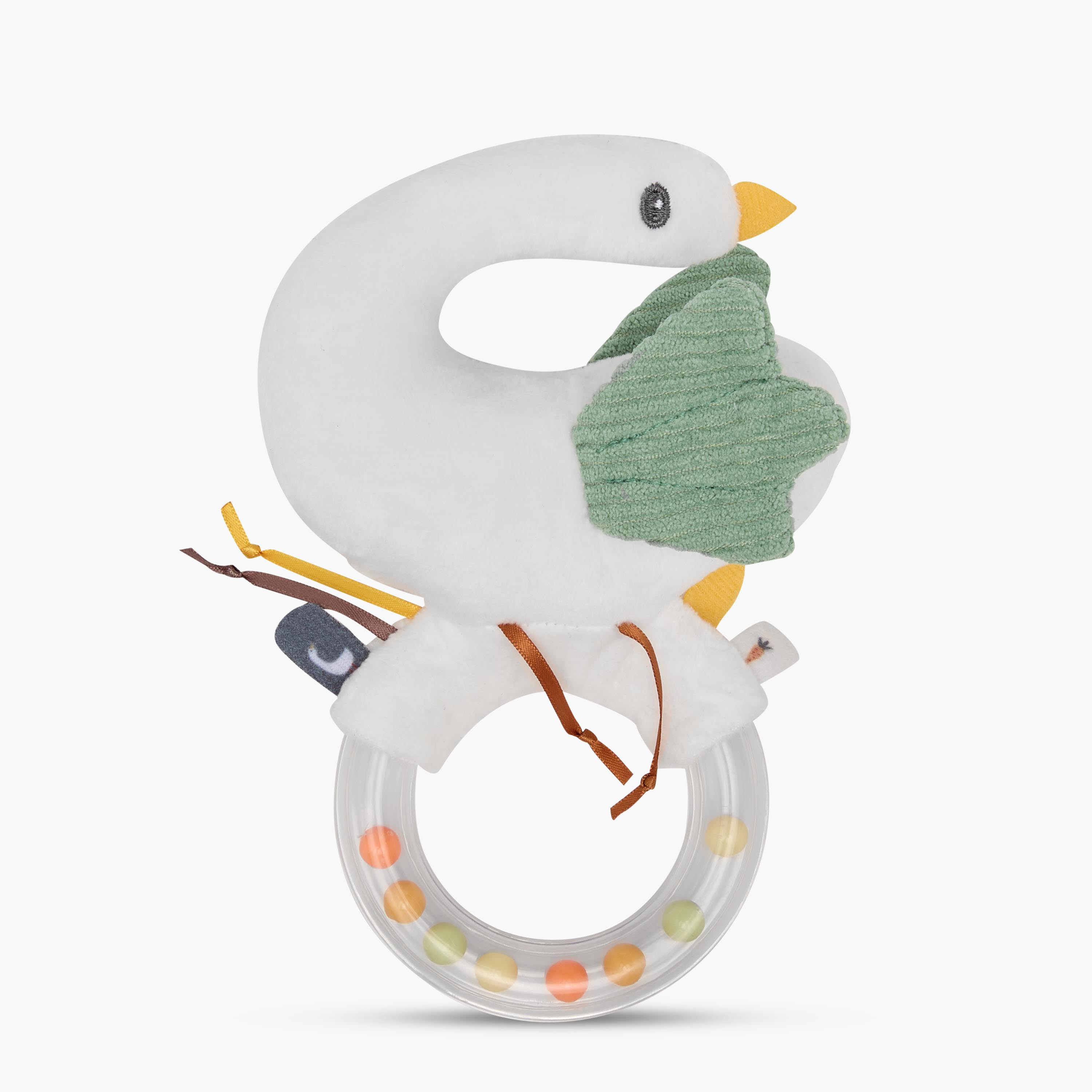 لعبة خشخيشة إوزة مخملية من جيجلز-toys-babyandtoddlertoys-rattlesandteethers-image-3