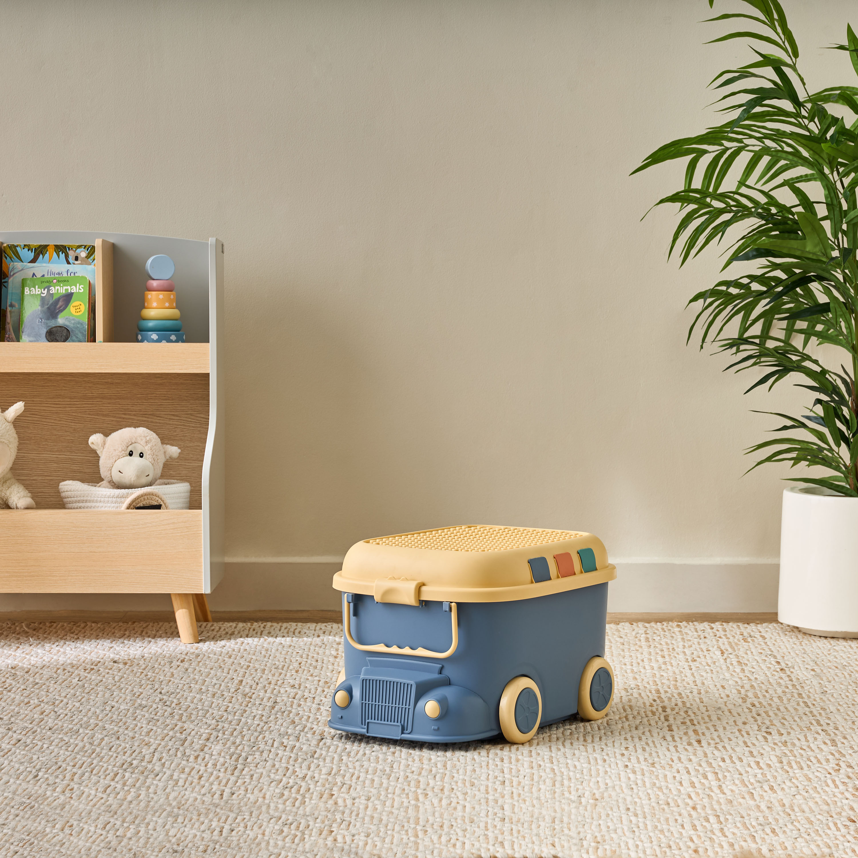 Juniors Medium Truck Storage Box with Handles-baby-nursery-furniture-wardrobesandstorage-image-1