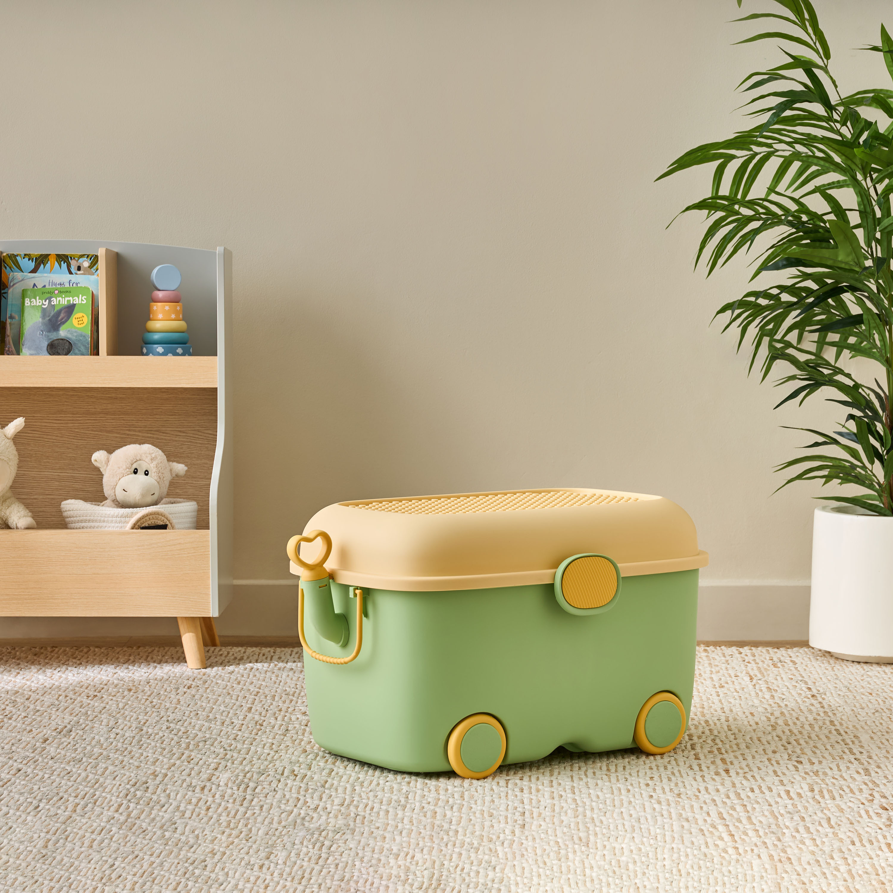 Juniors Large Elephant Storage Box with Handles-baby-nursery-furniture-wardrobesandstorage-image-1