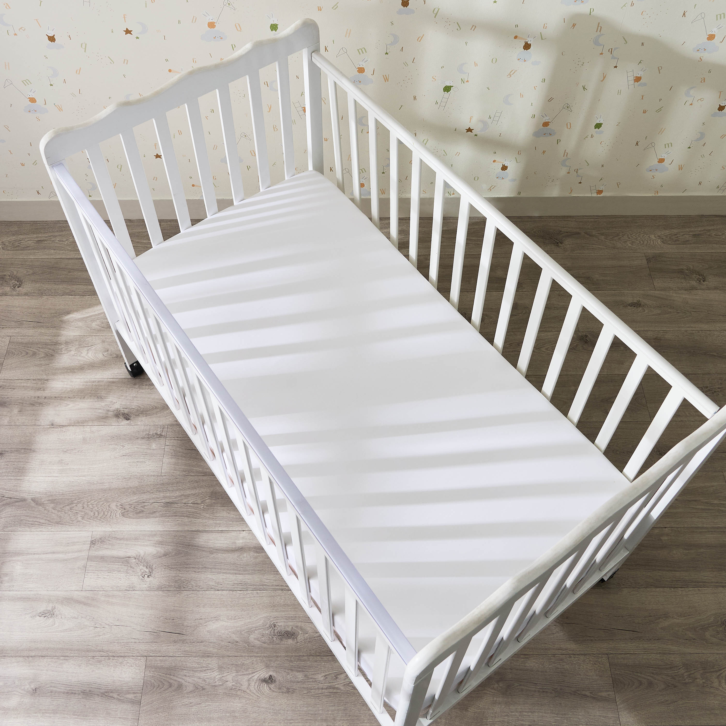 Giggles Baby Fitted Sheet with Bamboo Fabric, 70x130x20 cm-baby-nursery-babybedding-image-2