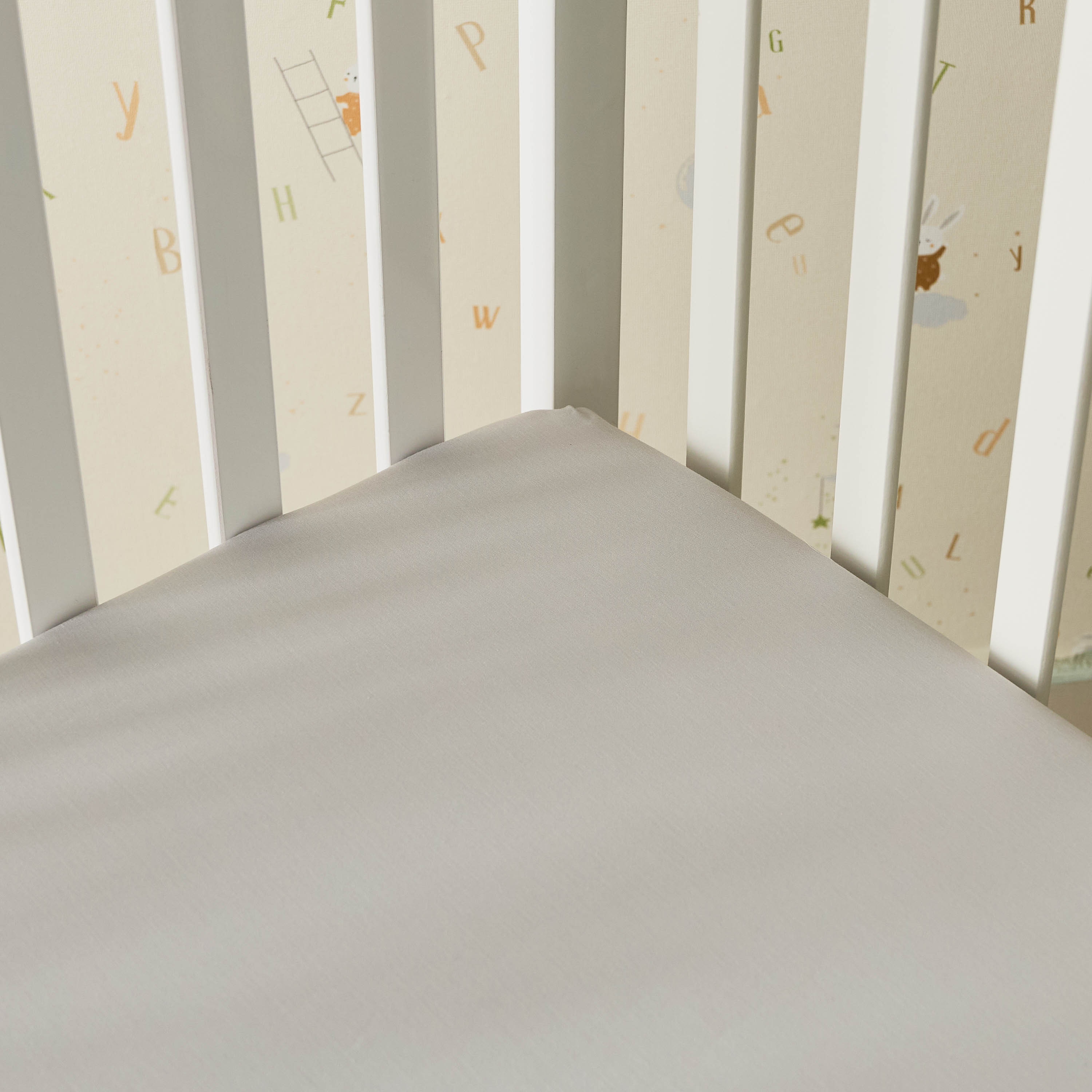 Giggles Baby Fitted Sheet with Bamboo Fabric, 70x130x20 cm-baby-nursery-babybedding-image-3