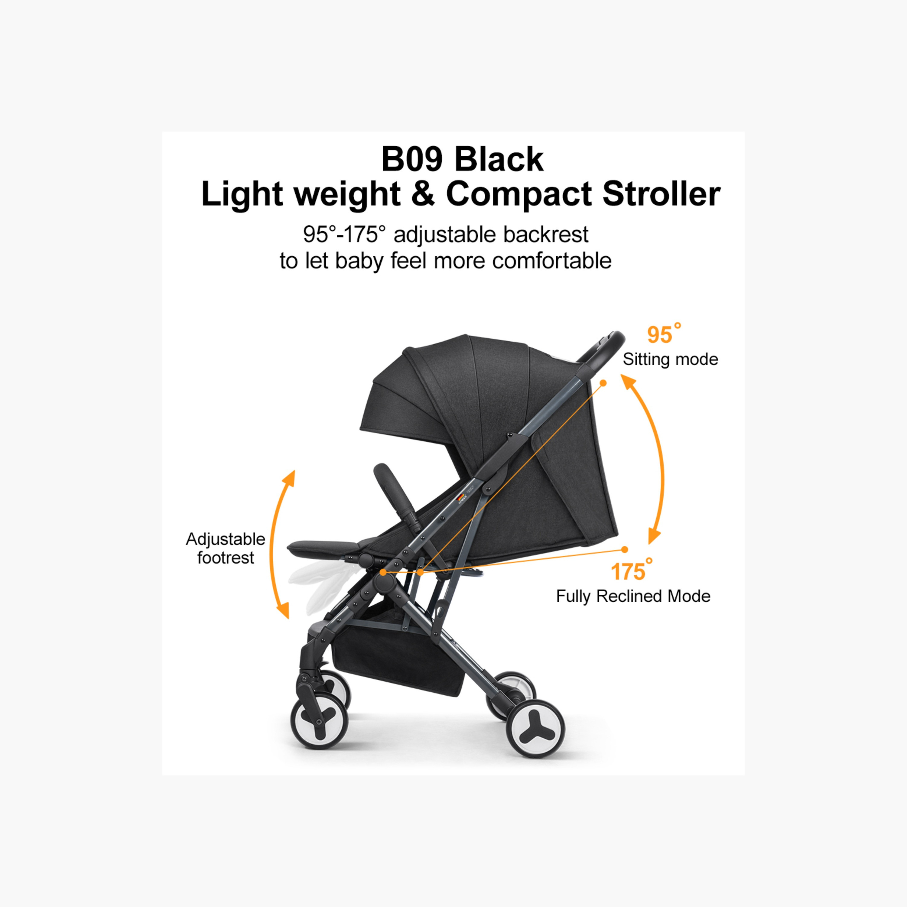 Gokke Compact Stroller with Storage Basket-baby-gear-strollersandprams-strollers-image-19