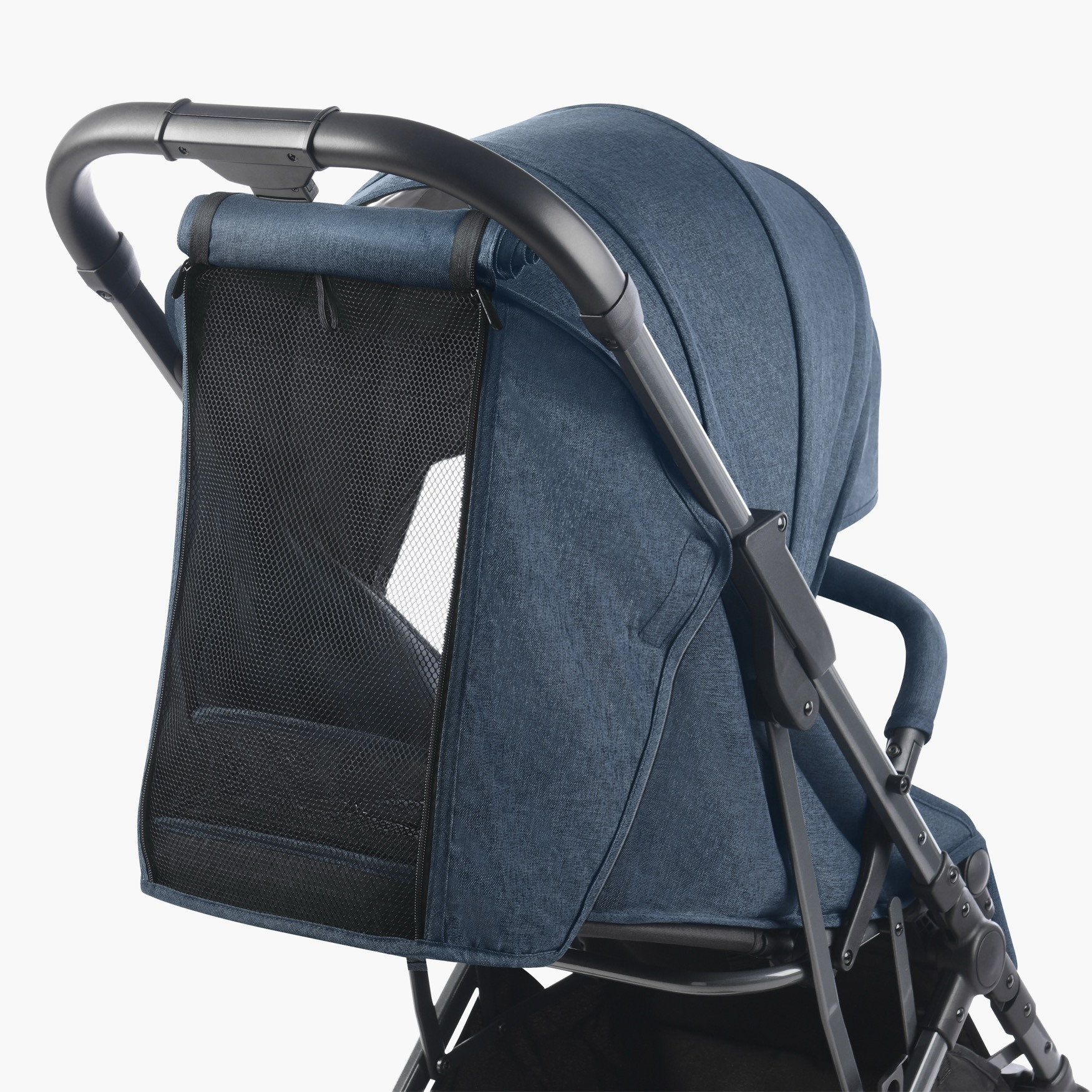 Gokke Reversible Baby Stroller with Chrome Frame - Black-baby-gear-strollersandprams-strollers-image-22