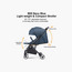 Gokke Reversible Baby Stroller with Chrome Frame - Black-baby-gear-strollersandprams-strollers-image-7