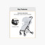 Gokke Reversible Baby Stroller with Chrome Frame - Black-baby-gear-strollersandprams-strollers-image-9