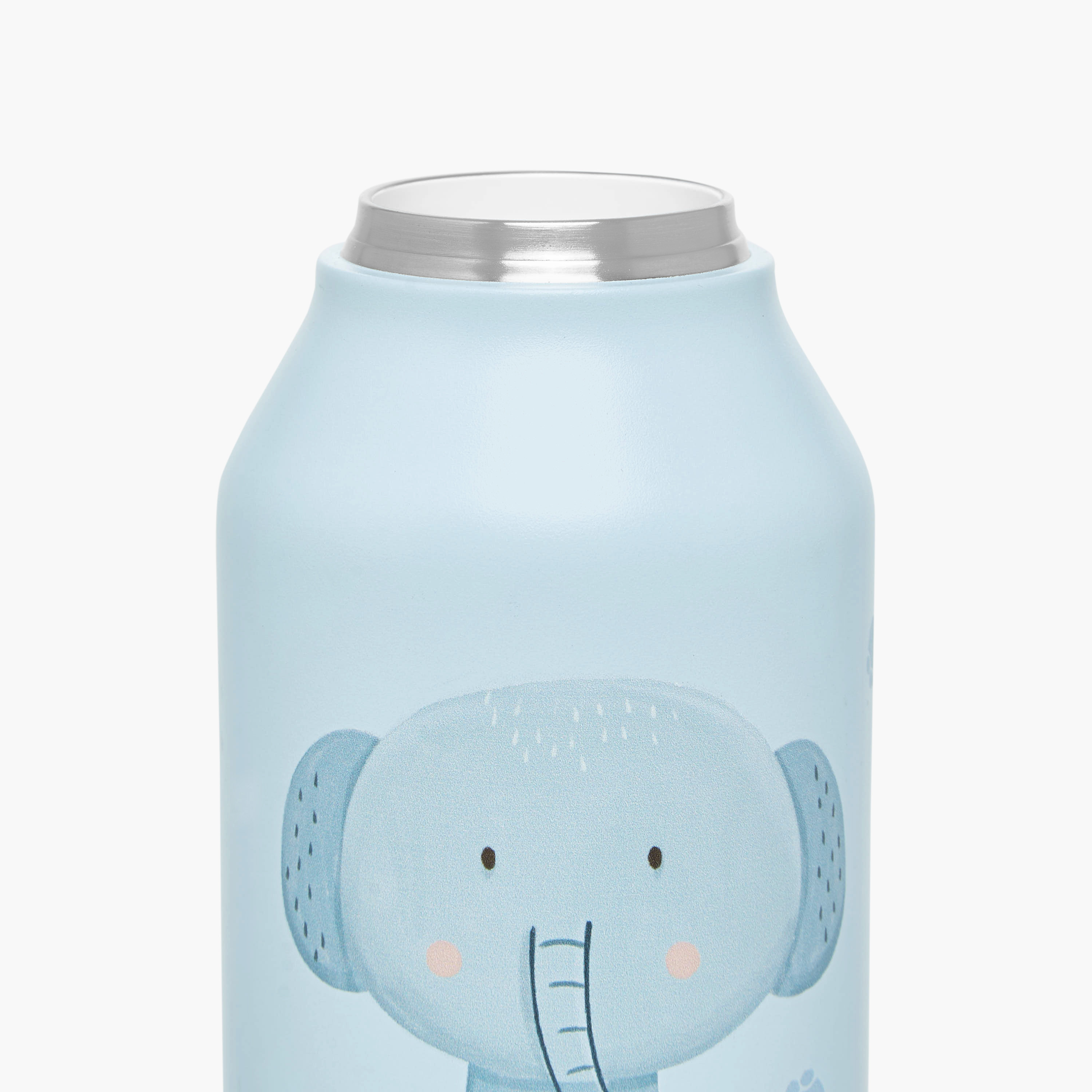 Cambrass Elephant Print Stainless Steel Sipper Water Bottle with Cleaning Brush - 350 ml-baby-feeding-mealtimeessentials-image-5