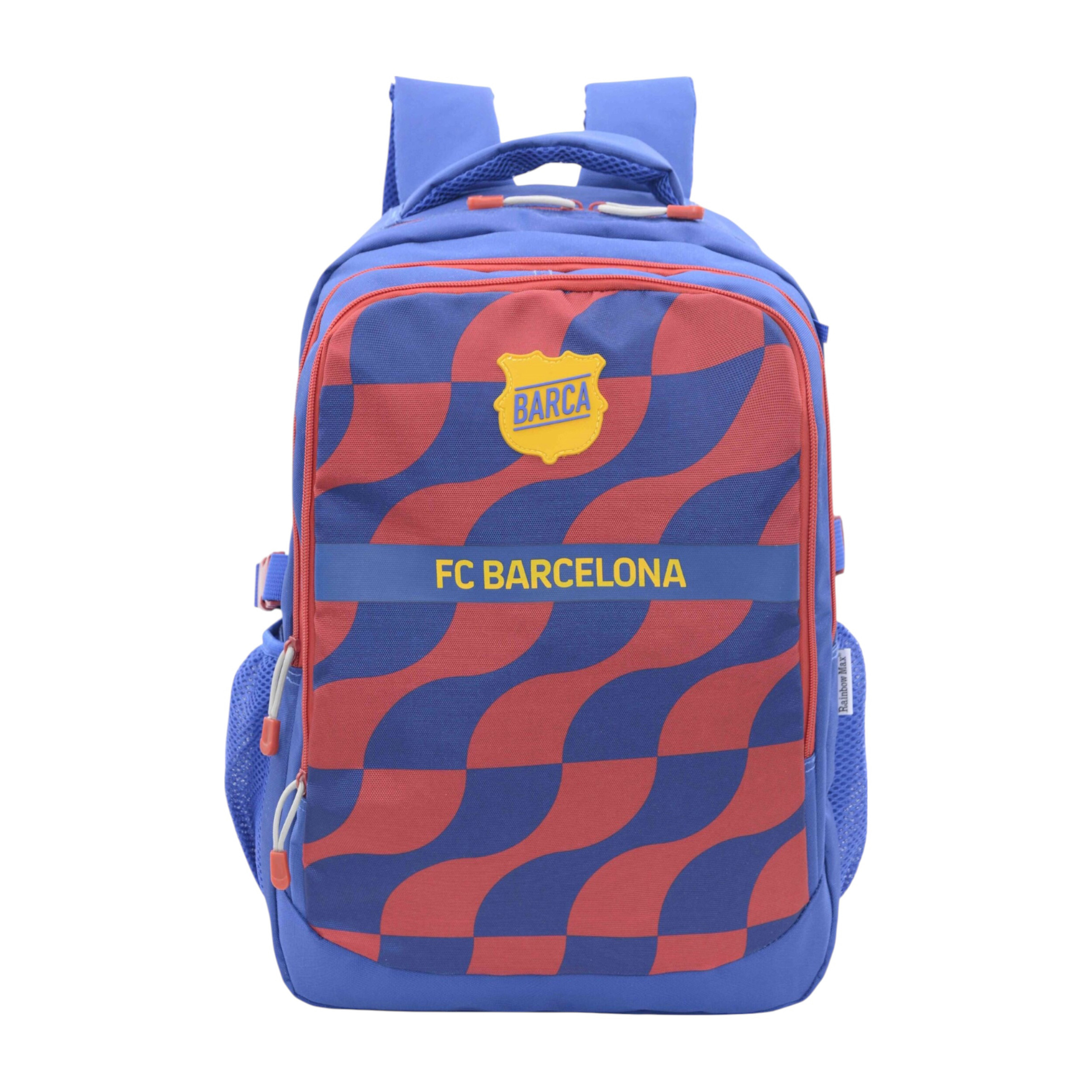 FC Barcelona Printed Backpack with Adjustable Straps and Zip Closure - 6x12x21 cms-school-bagsandbackpacks-backpacks-image-1