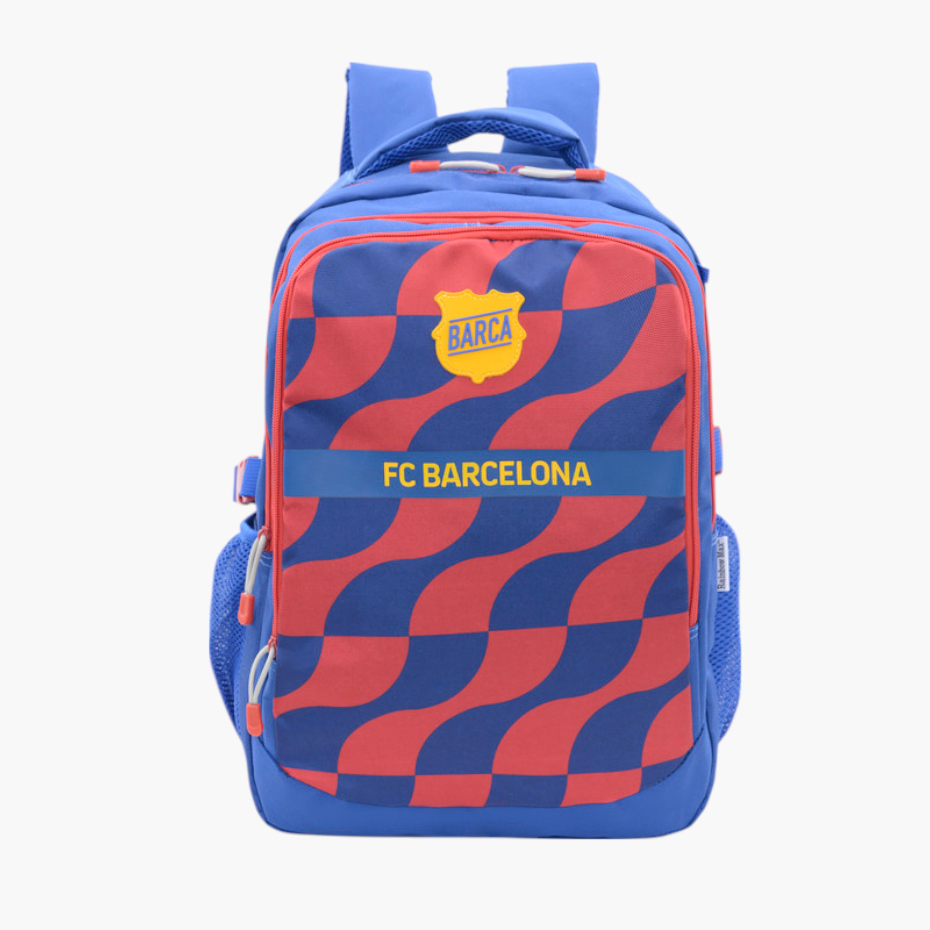 شنطة ظهر مدرسية بطبعات نادي برشلونة مع حمّالات كتف قابلة للتعديل - 12×21 سم-school-bagsandbackpacks-backpacks-image-1