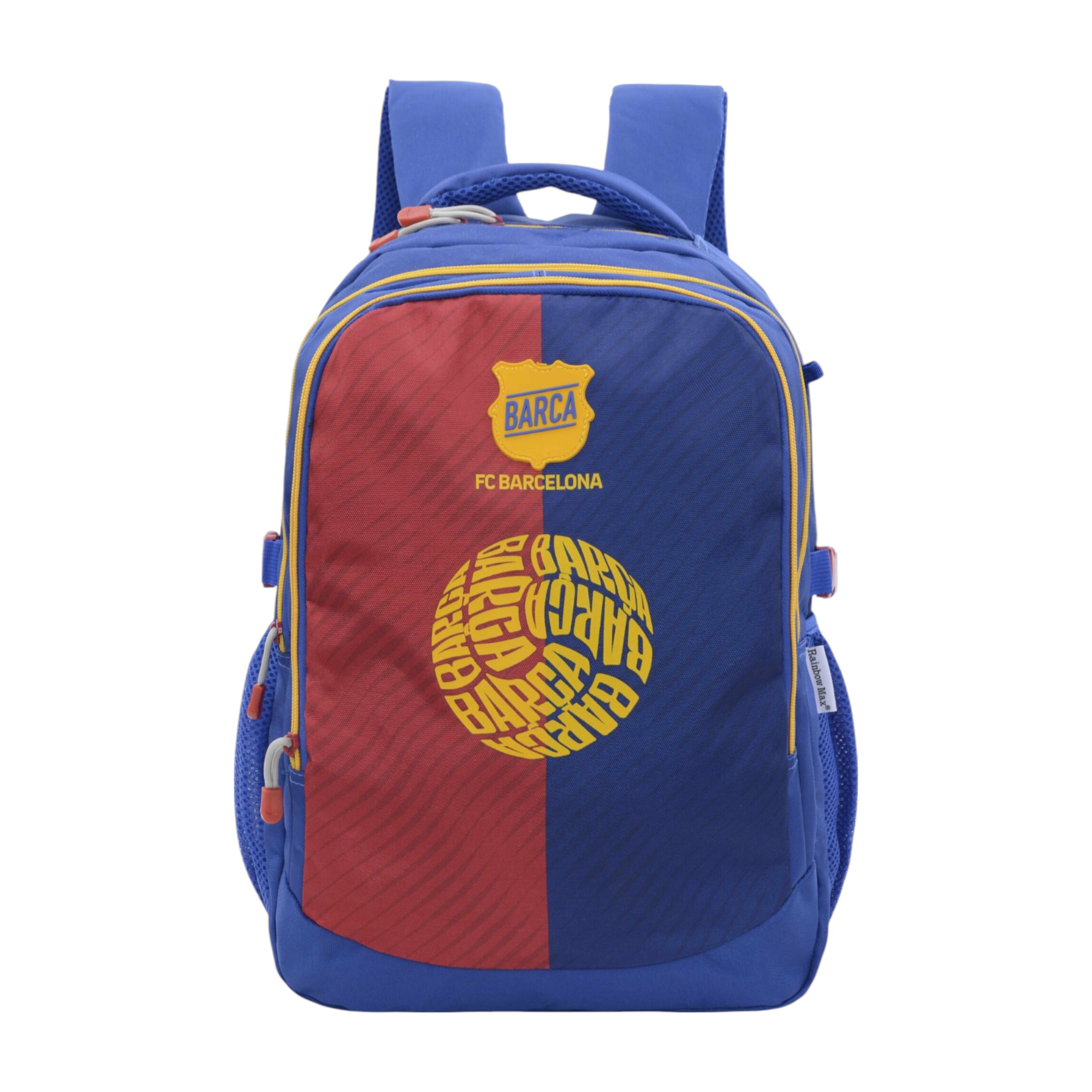 شنطة ظهر بطبعات نادي برشلونة مع حمالات قابلة للتعديل وسحاب إغلاق - 6×12×21 سم-school-bagsandbackpacks-backpacks-image-1
