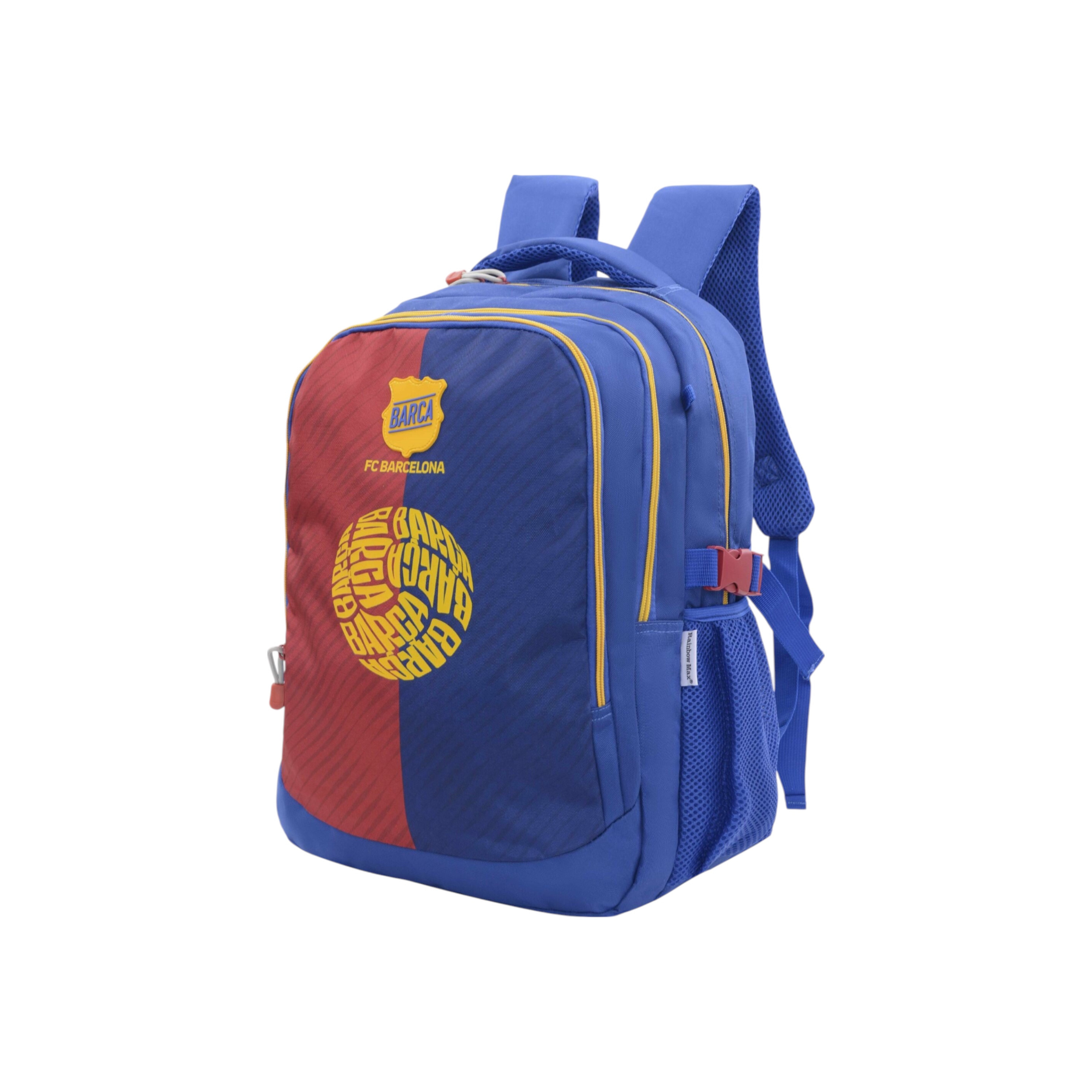 شنطة ظهر بطبعات نادي برشلونة مع حمالات قابلة للتعديل وسحاب إغلاق - 6×12×21 سم-school-bagsandbackpacks-backpacks-image-2