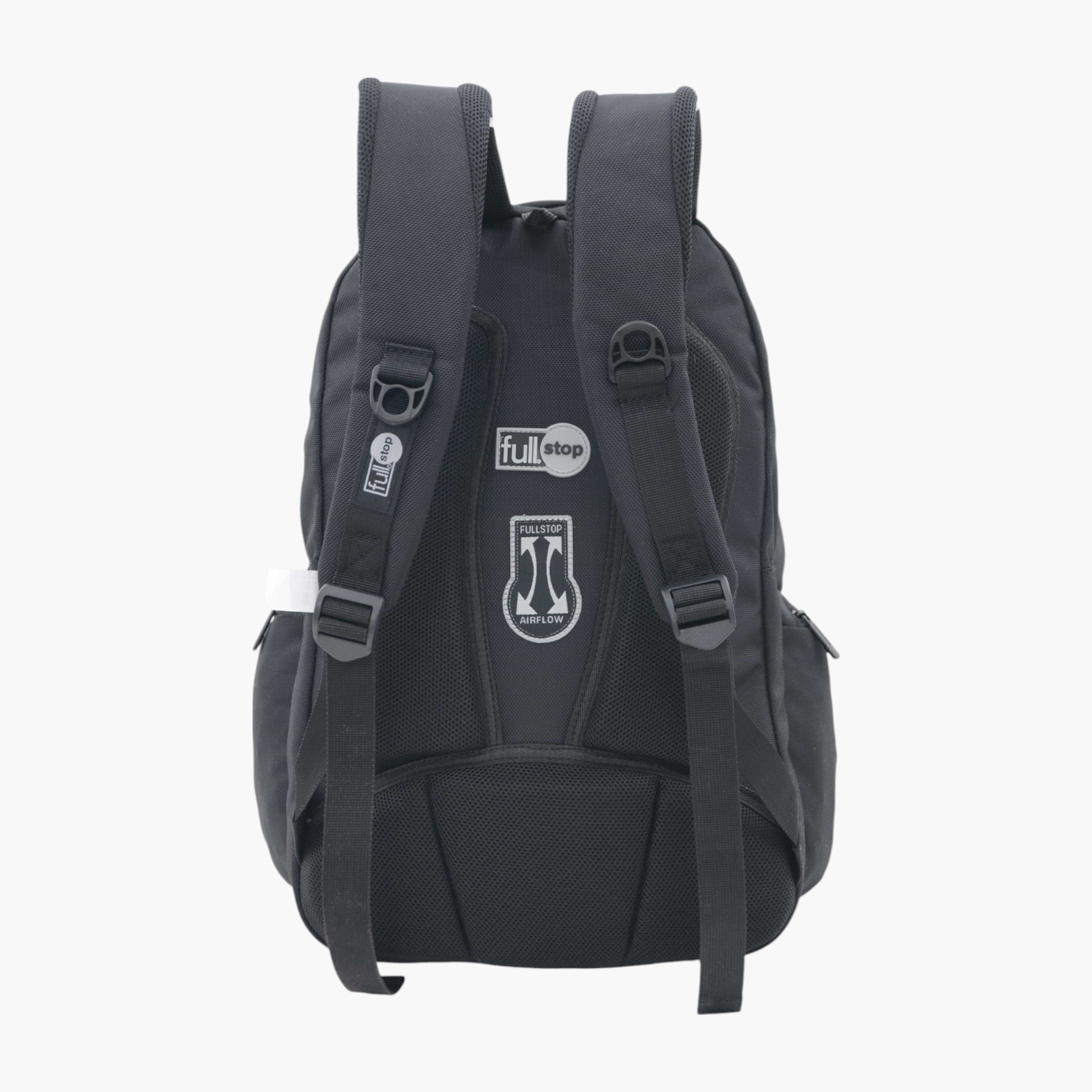 Full Stop Solid Backpack with Adjustable Straps and Zip Closure - 6x12x21 cms-school-bagsandbackpacks-backpacks-image-3