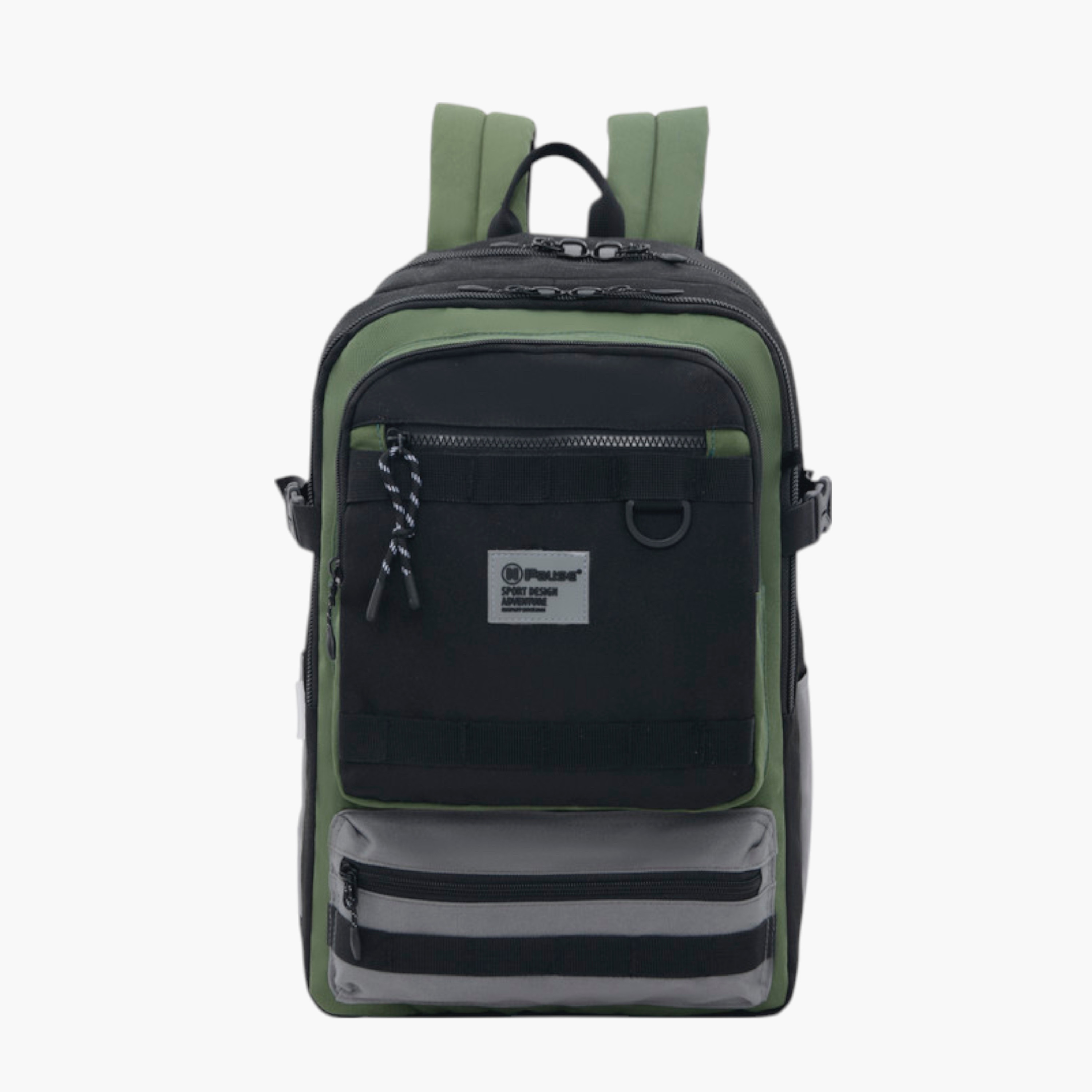 PAUSE Colourblock School Backpack with Adjustable Shoulder Straps - 12x21 cms-school-bagsandbackpacks-backpacks-image-1