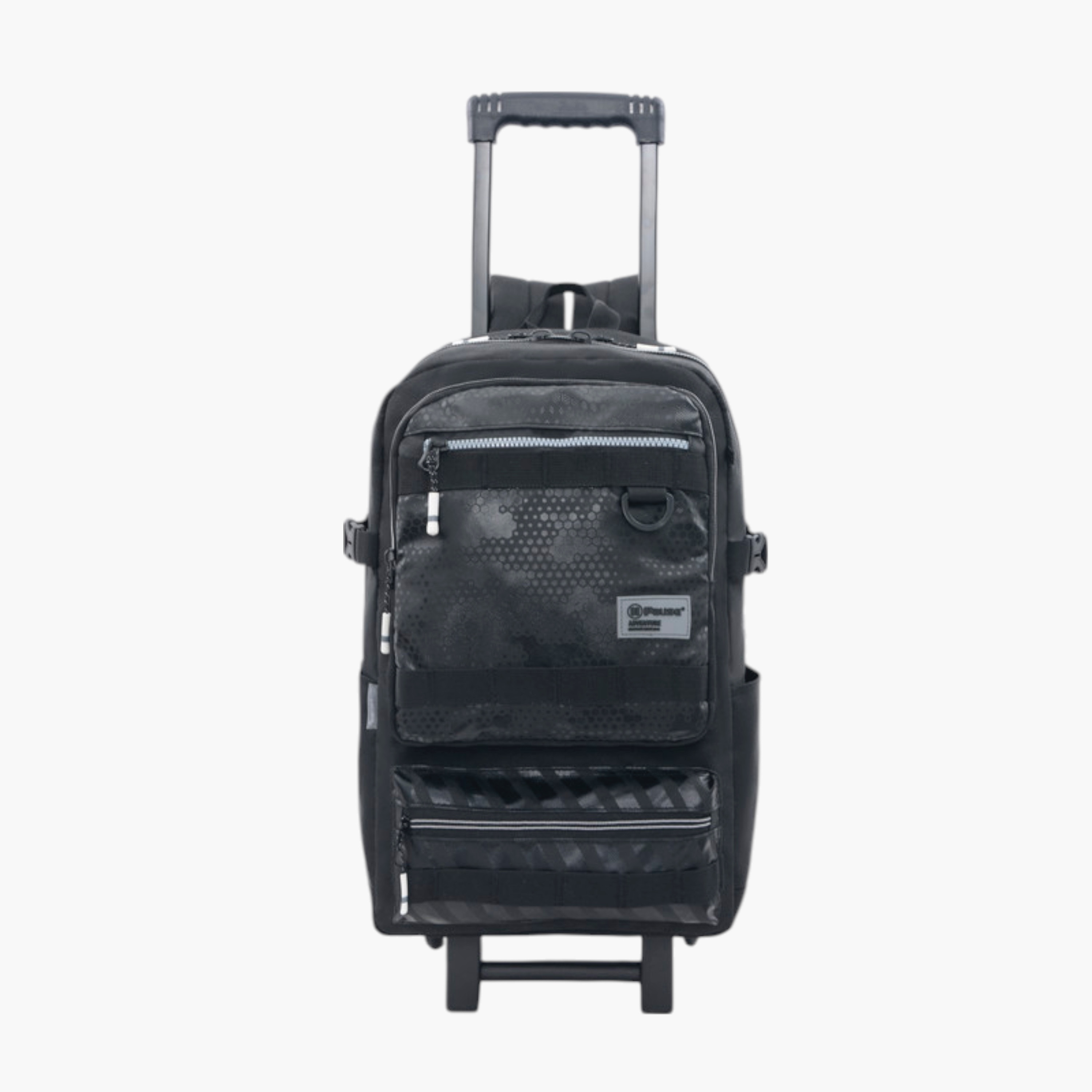 PAUSE Printed Trolley School Backpack with Retractable Handle - 27x10x31 cms-school-bagsandbackpacks-trolleybags-image-1