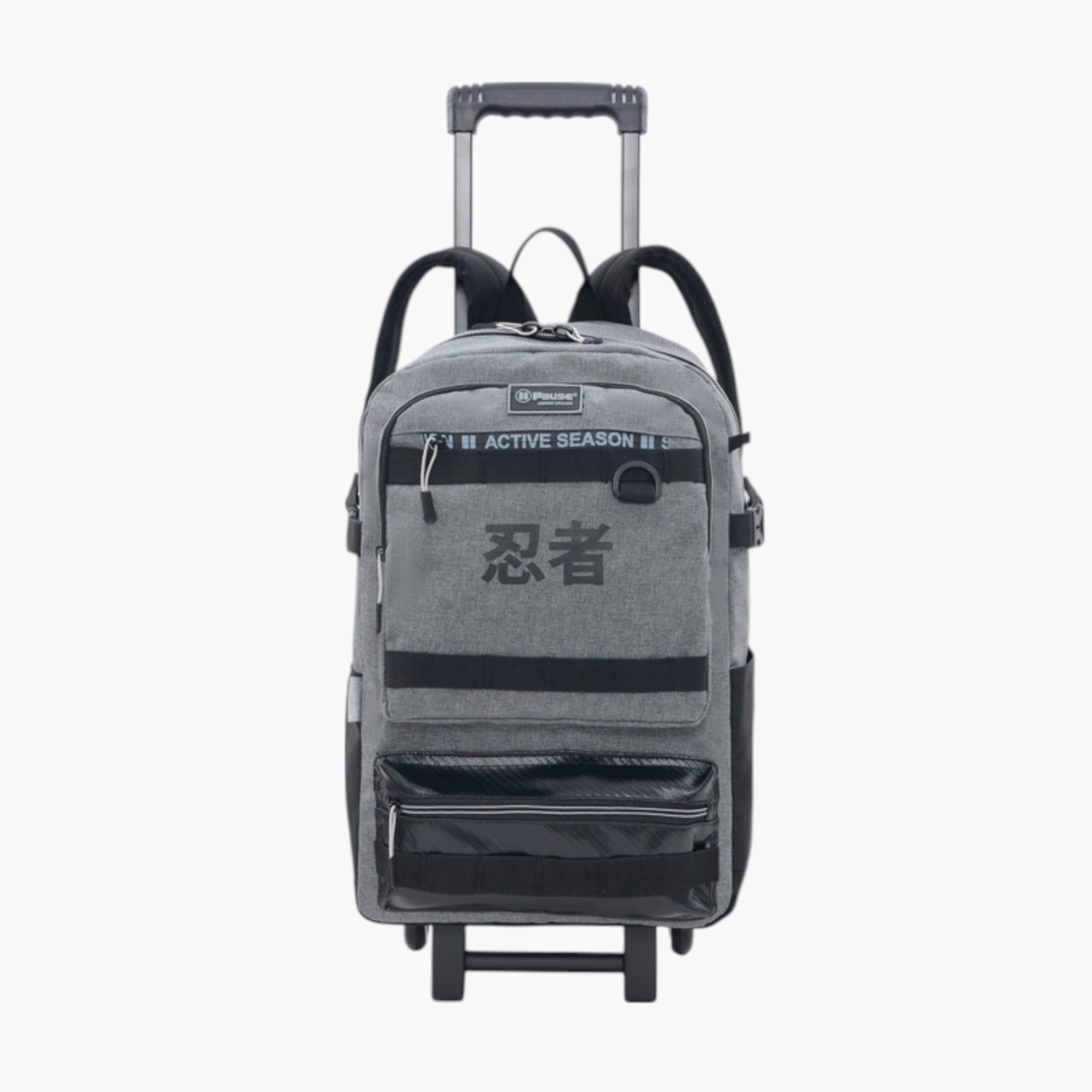 شنطة ظهر ترولي مدرسية بطبعات ومقبض قابل للسحب من بوز- 27×10×31 سم-school-bagsandbackpacks-trolleybags-image-1