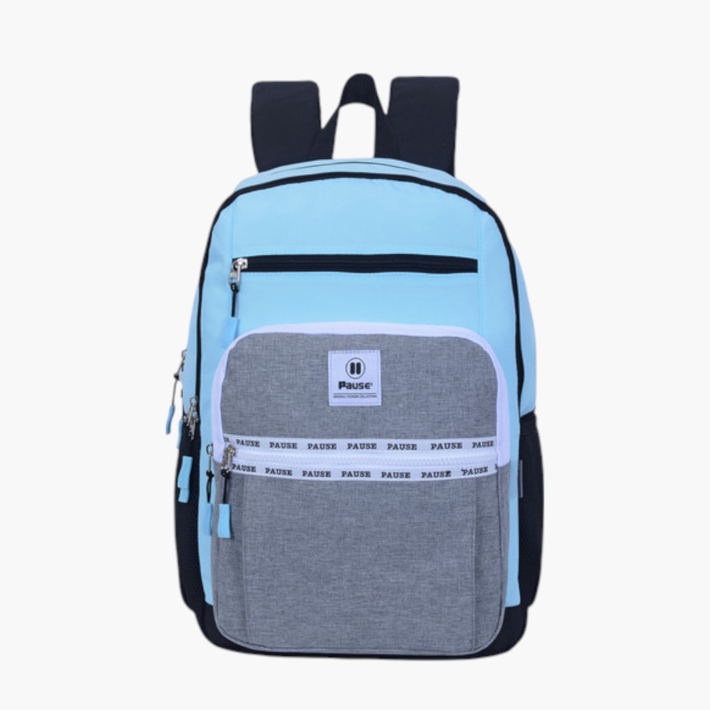 PAUSE Colourblock School Backpack with Adjustable Shoulder Straps - 12x21 cms-school-bagsandbackpacks-backpacks-image-1