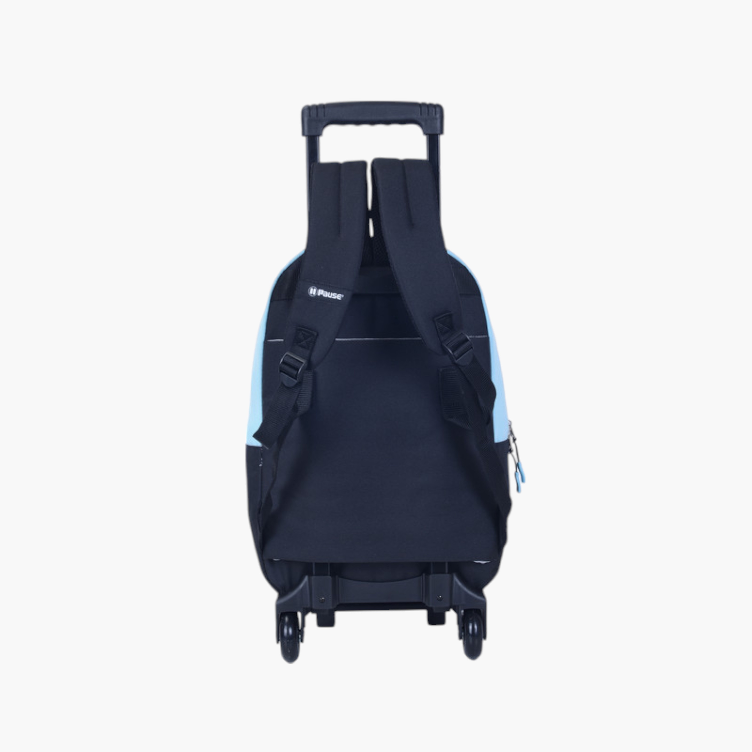 PAUSE Colourblock School Trolley Backpack with Retractable Handle - 27x10x31 cms-school-bagsandbackpacks-trolleybags-image-3