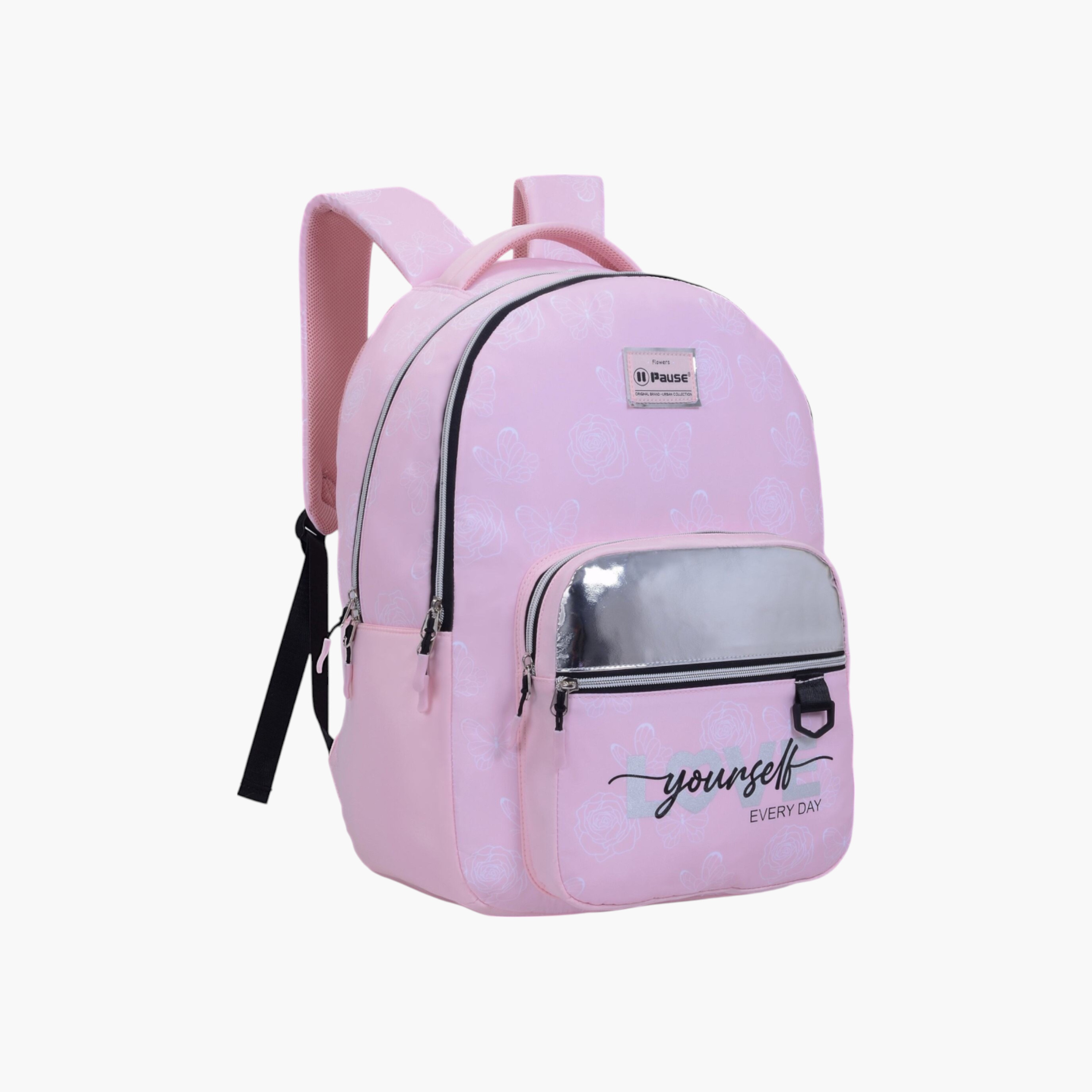 شنطة ظهر بأحزمة قابلة للتعديل وسحاب إغلاق وطبعات من بوز - 6x12x21 سم-school-bagsandbackpacks-backpacks-image-2