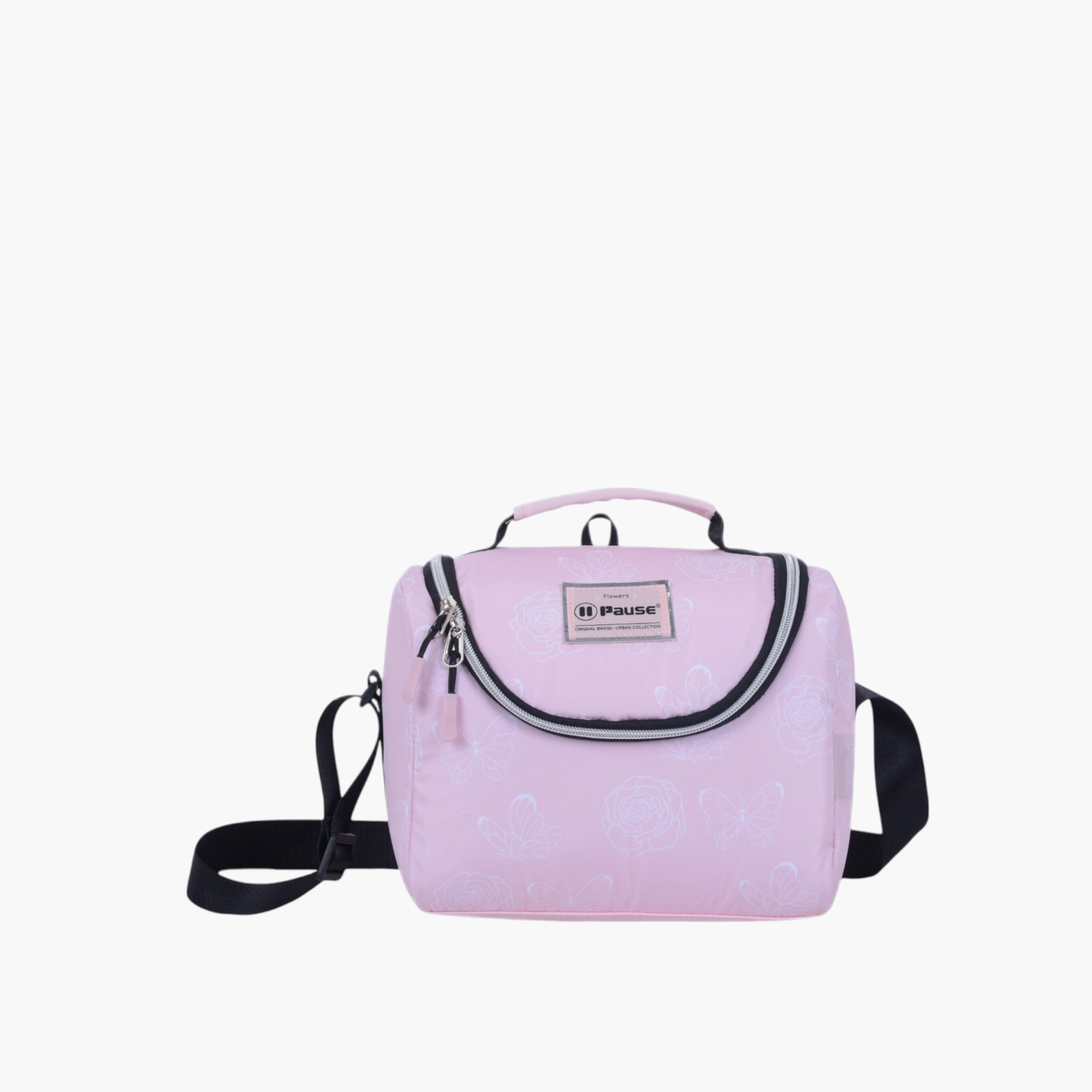 PAUSE Printed Insulated Lunch Bag with Zip Closure-school-lunchessentials-lunchbags-image-1