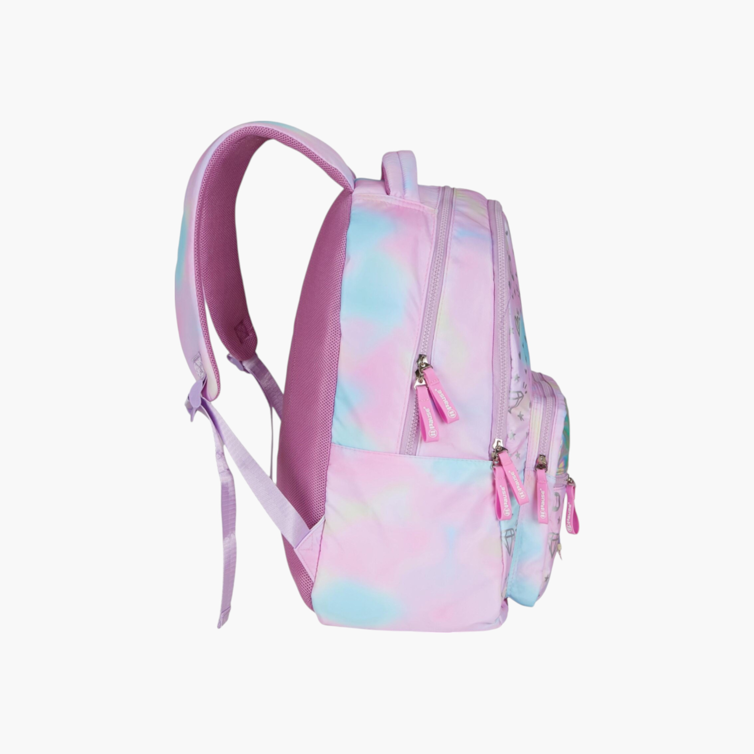 PAUSE Printed Backpack with Adjustable Straps and Zip Closure - 6x12x21 cms-school-bagsandbackpacks-backpacks-image-2