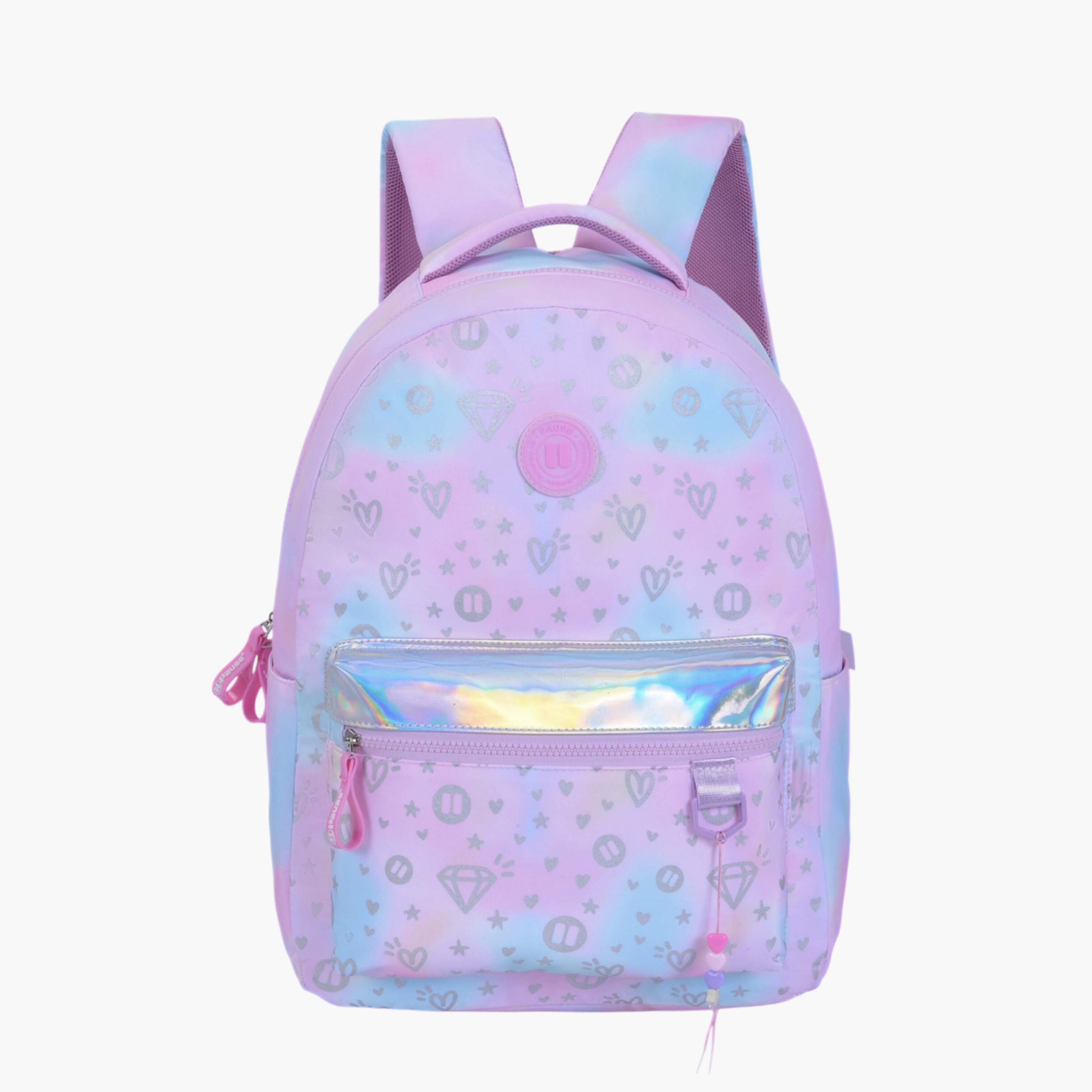 PAUSE Printed School Backpack with Adjustable Shoulder Straps - 12x21 cms-school-bagsandbackpacks-backpacks-image-1