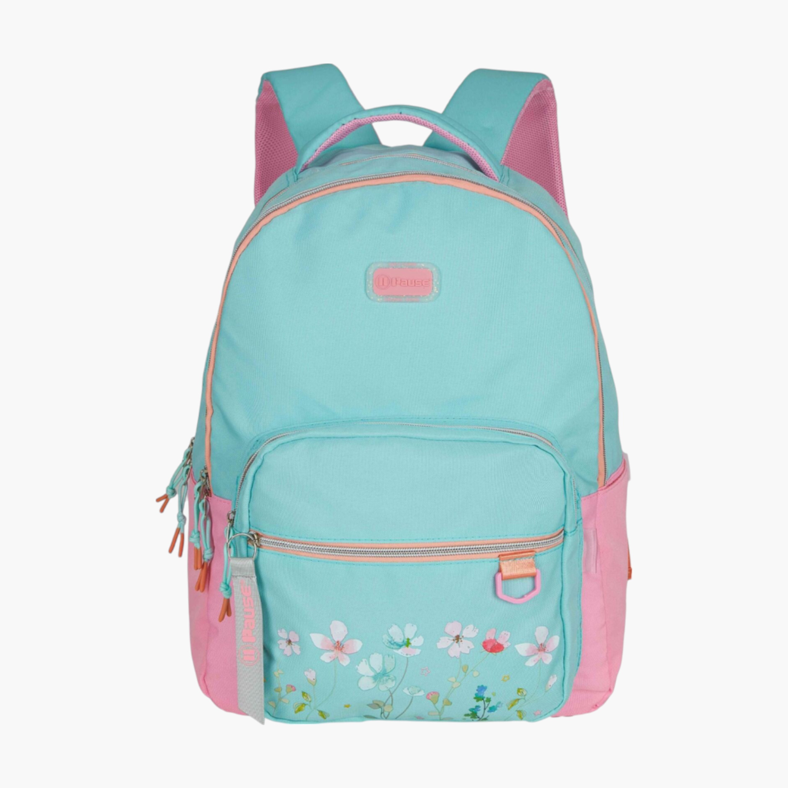 PAUSE Printed Backpack with Adjustable Straps and Zip Closure - 6x12x21 cms-school-bagsandbackpacks-backpacks-image-1