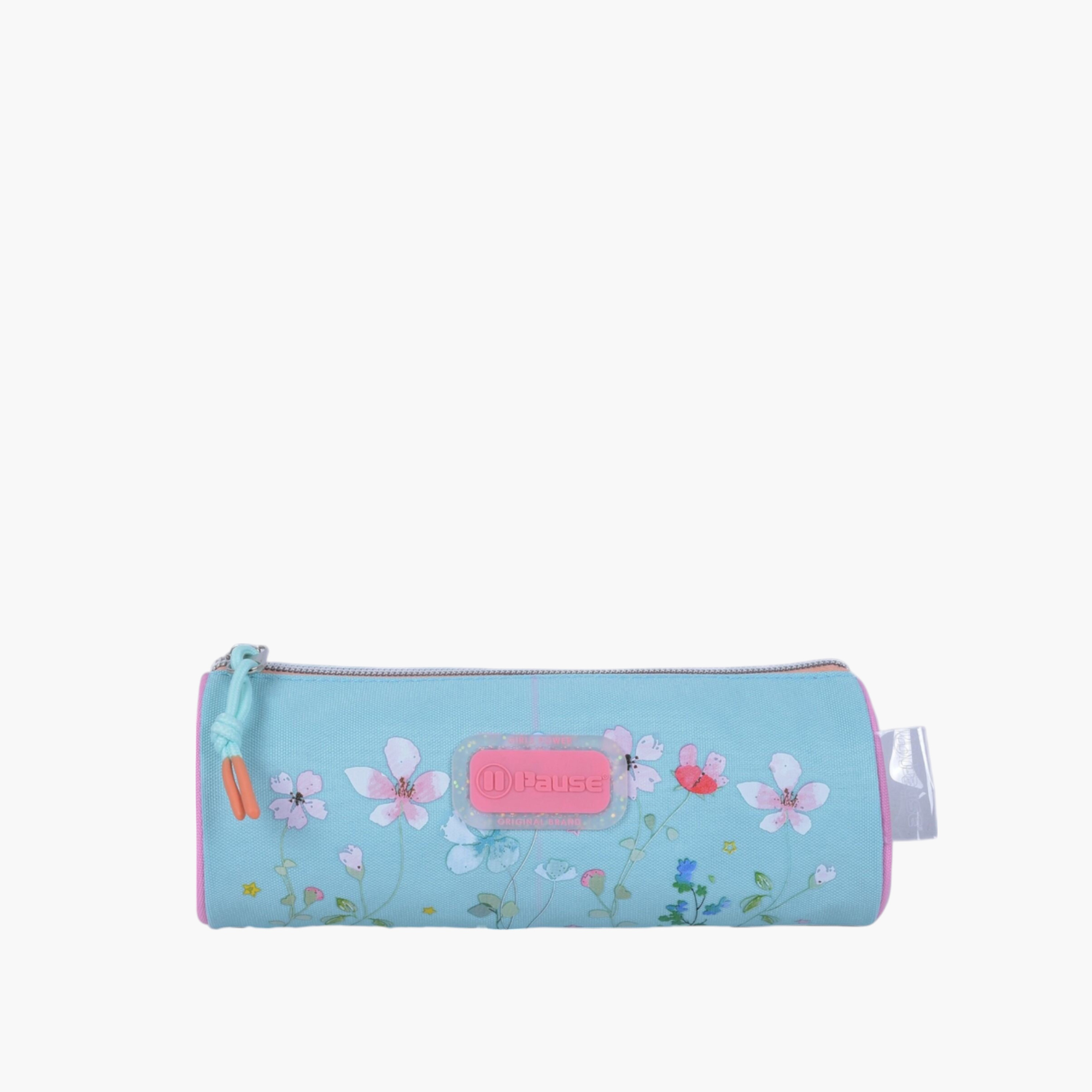 مقلمة بسحاب إغلاق وطبعات زهرية من بوز-school-stationery-pencilcases-image-1