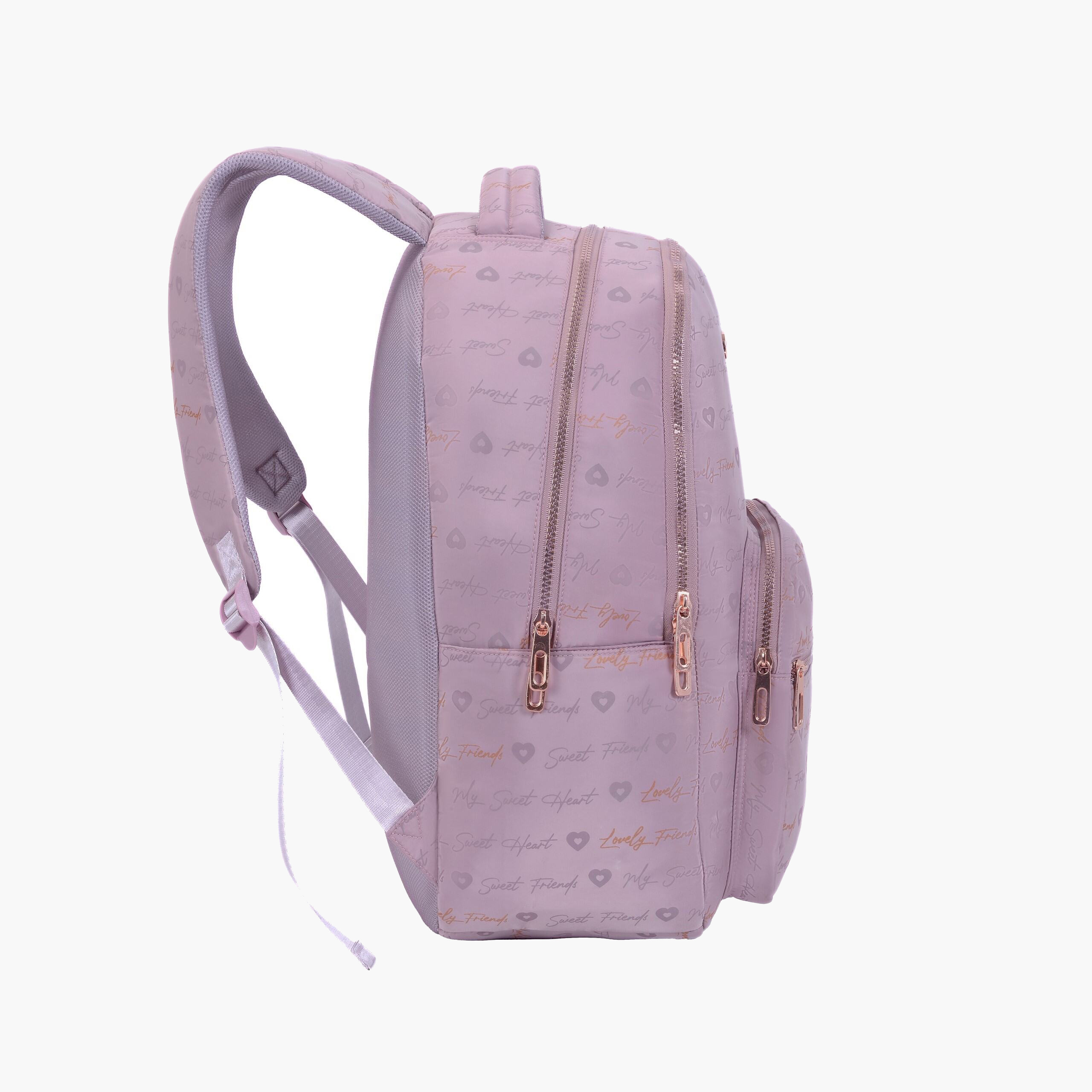PAUSE Printed Backpack with Adjustable Straps and Zip Closure - 6x12x21 cms-school-bagsandbackpacks-backpacks-image-3