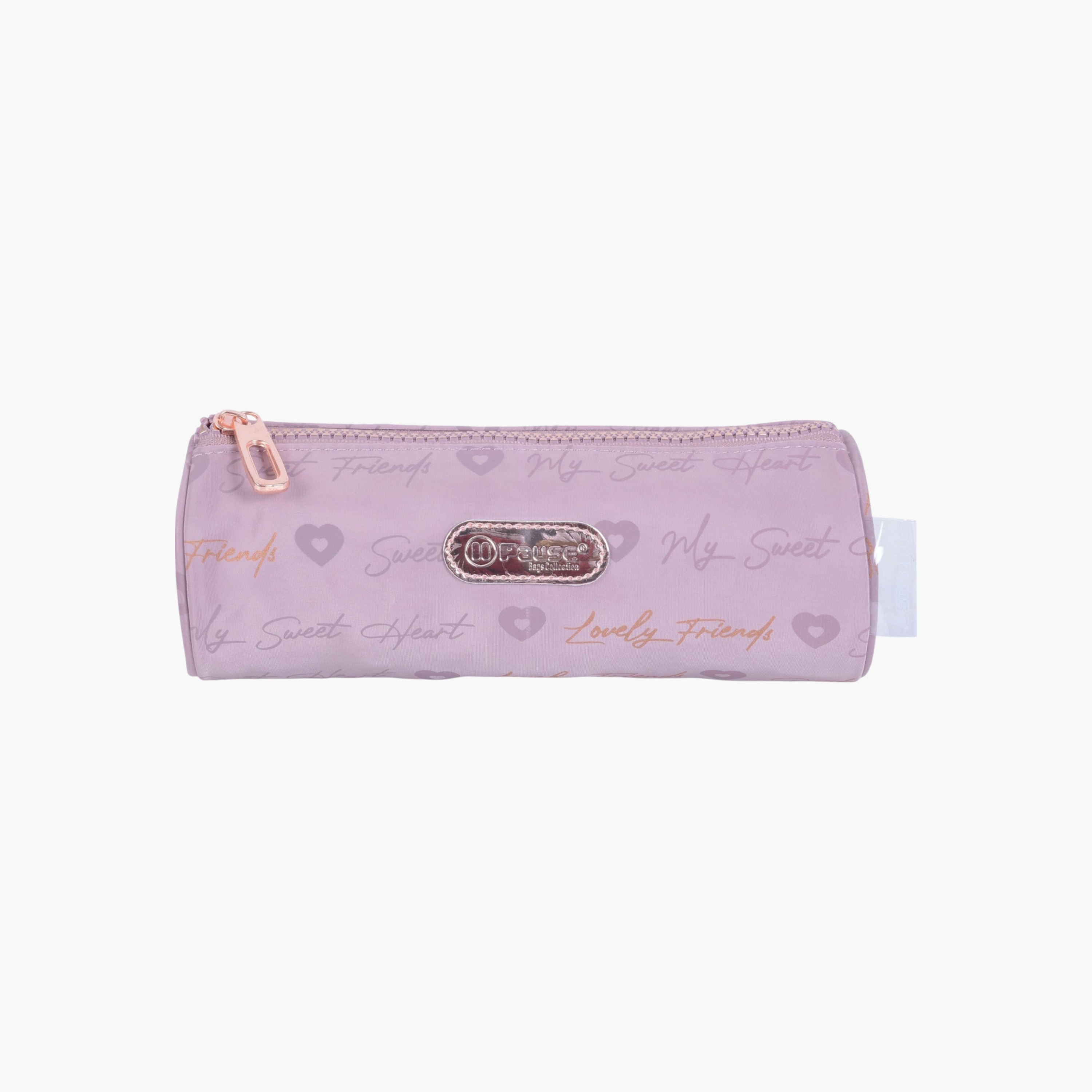 PAUSE Typography Print Pencil Pouch with Zip Closure-school-stationery-pencilcases-image-1