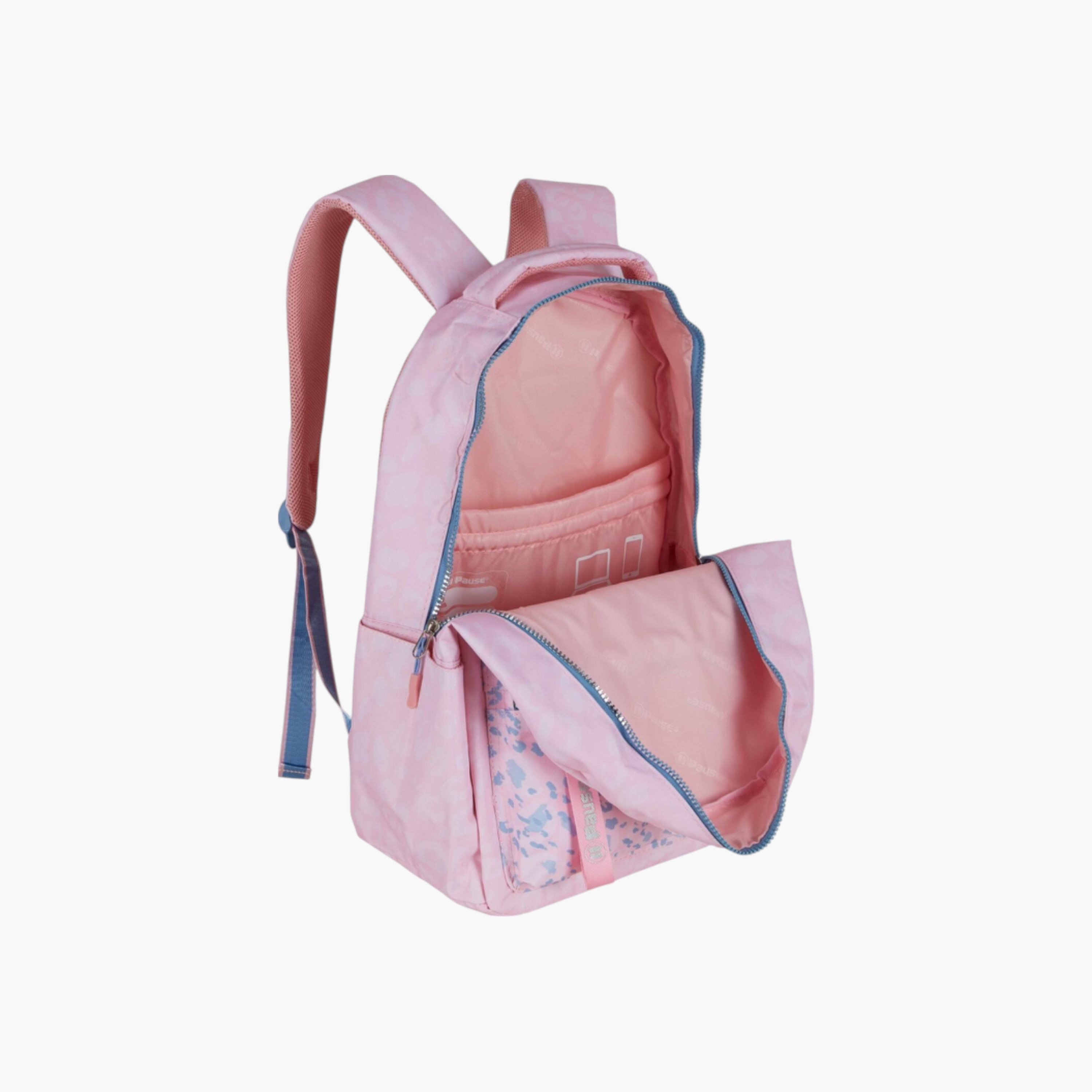 PAUSE Printed School Backpack with Adjustable Shoulder Straps - 12x21 cms-school-bagsandbackpacks-backpacks-image-3