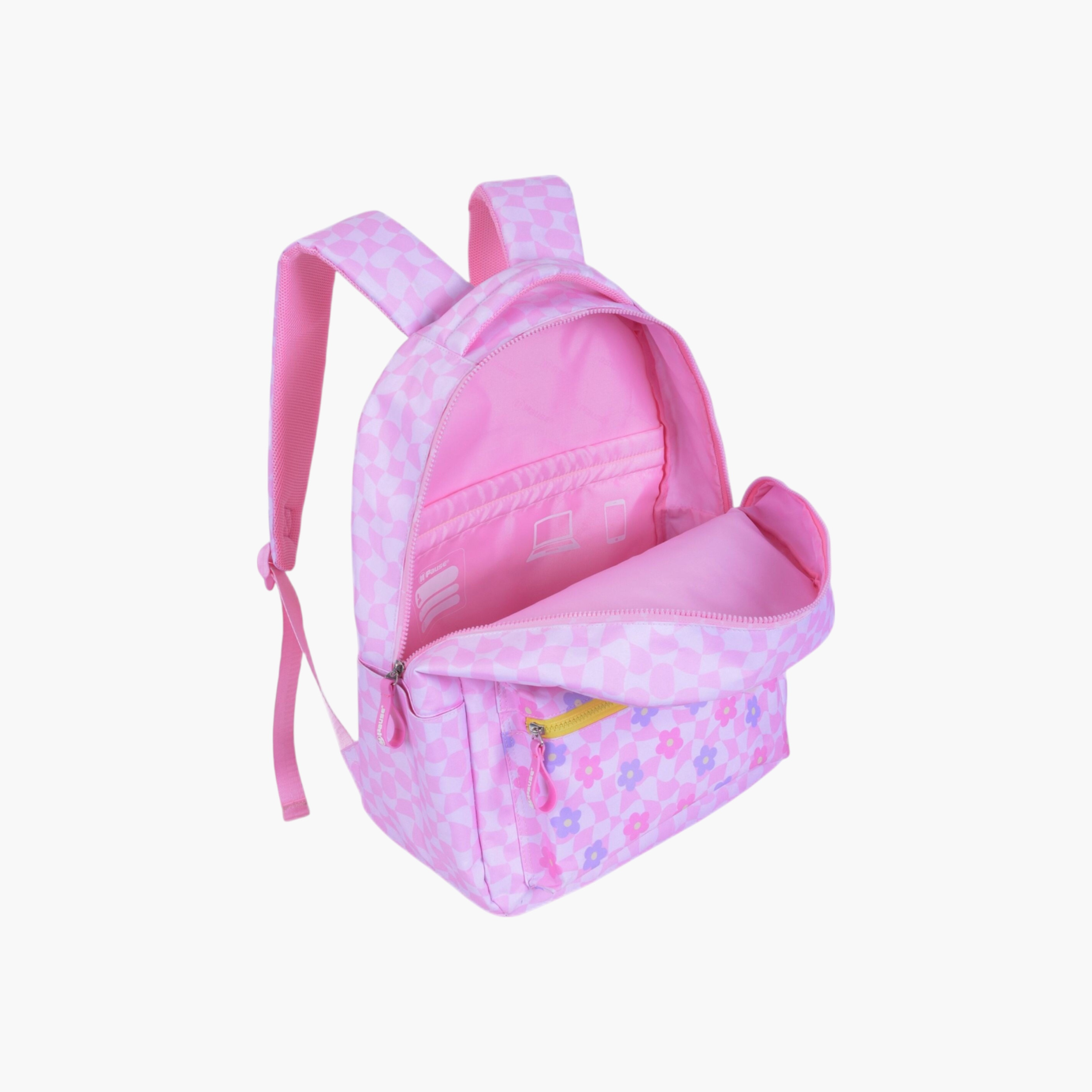 شنطة ظهر بأحزمة قابلة للتعديل وسحاب إغلاق وطبعات من بوز - 6x12x21 سم-school-bagsandbackpacks-backpacks-image-3