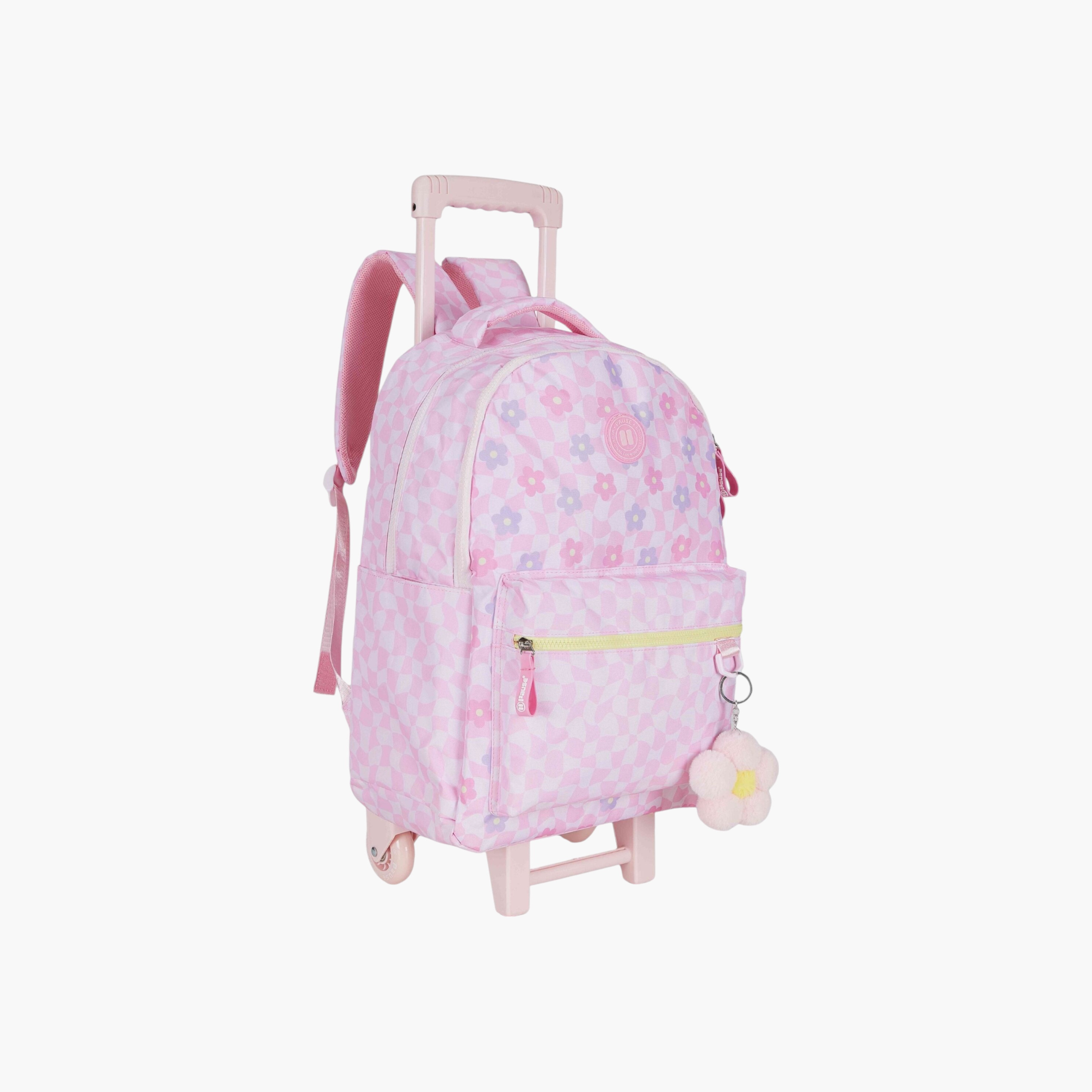 PAUSE Printed Trolley Backpack with Retractable Handle and Zip Closure - 27x10x31 cms-school-bagsandbackpacks-trolleybags-image-2