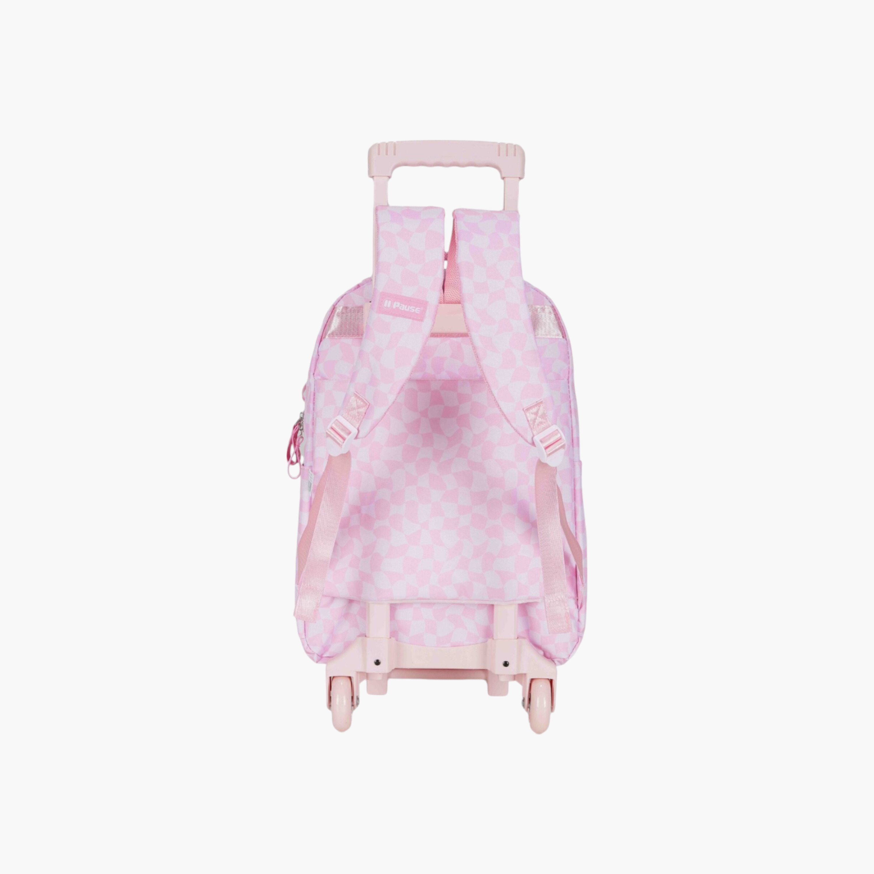 PAUSE Printed Trolley Backpack with Retractable Handle and Zip Closure - 27x10x31 cms-school-bagsandbackpacks-trolleybags-image-3