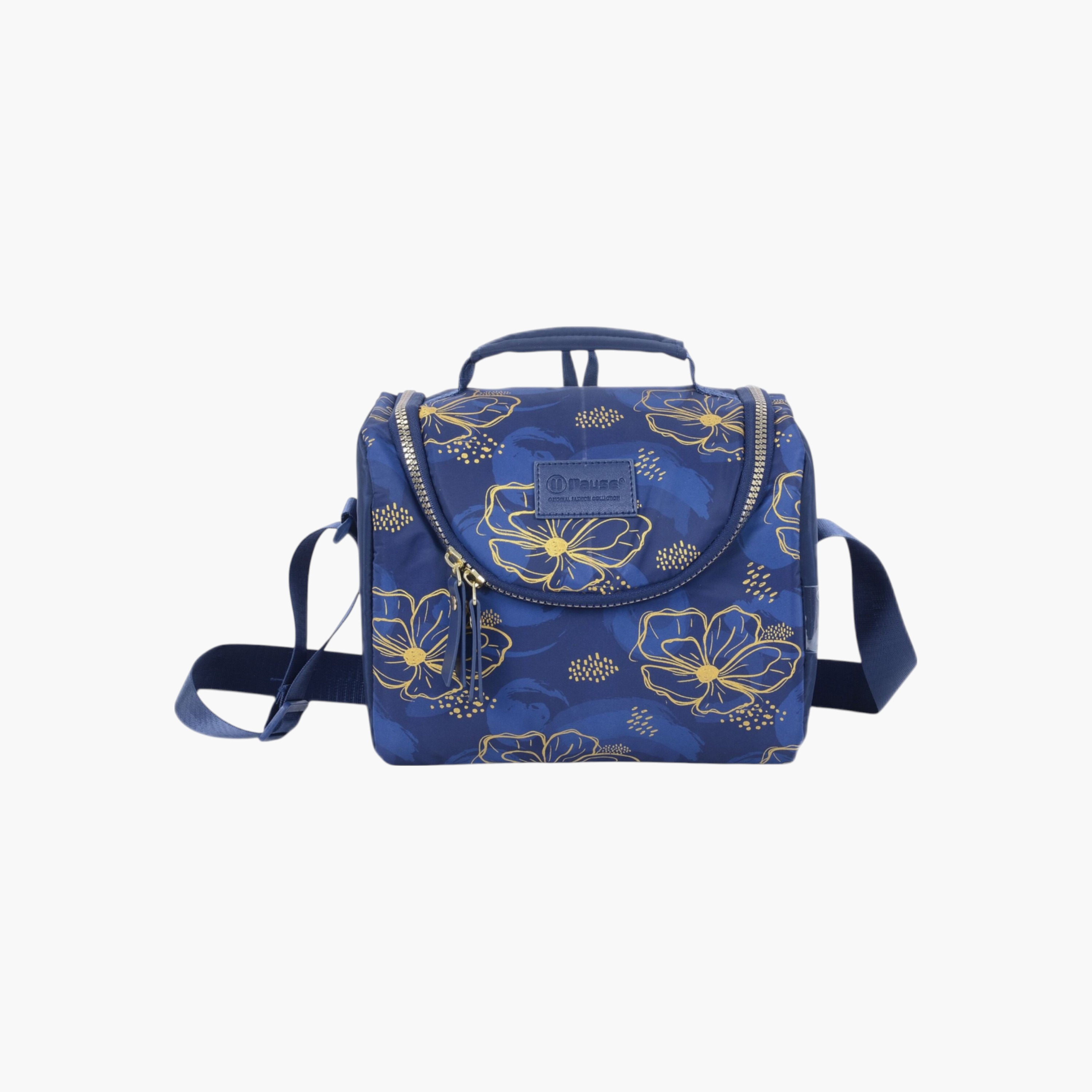 PAUSE Floral Print Insulated Lunch Bag with Zip Closure-school-lunchessentials-lunchbags-image-2
