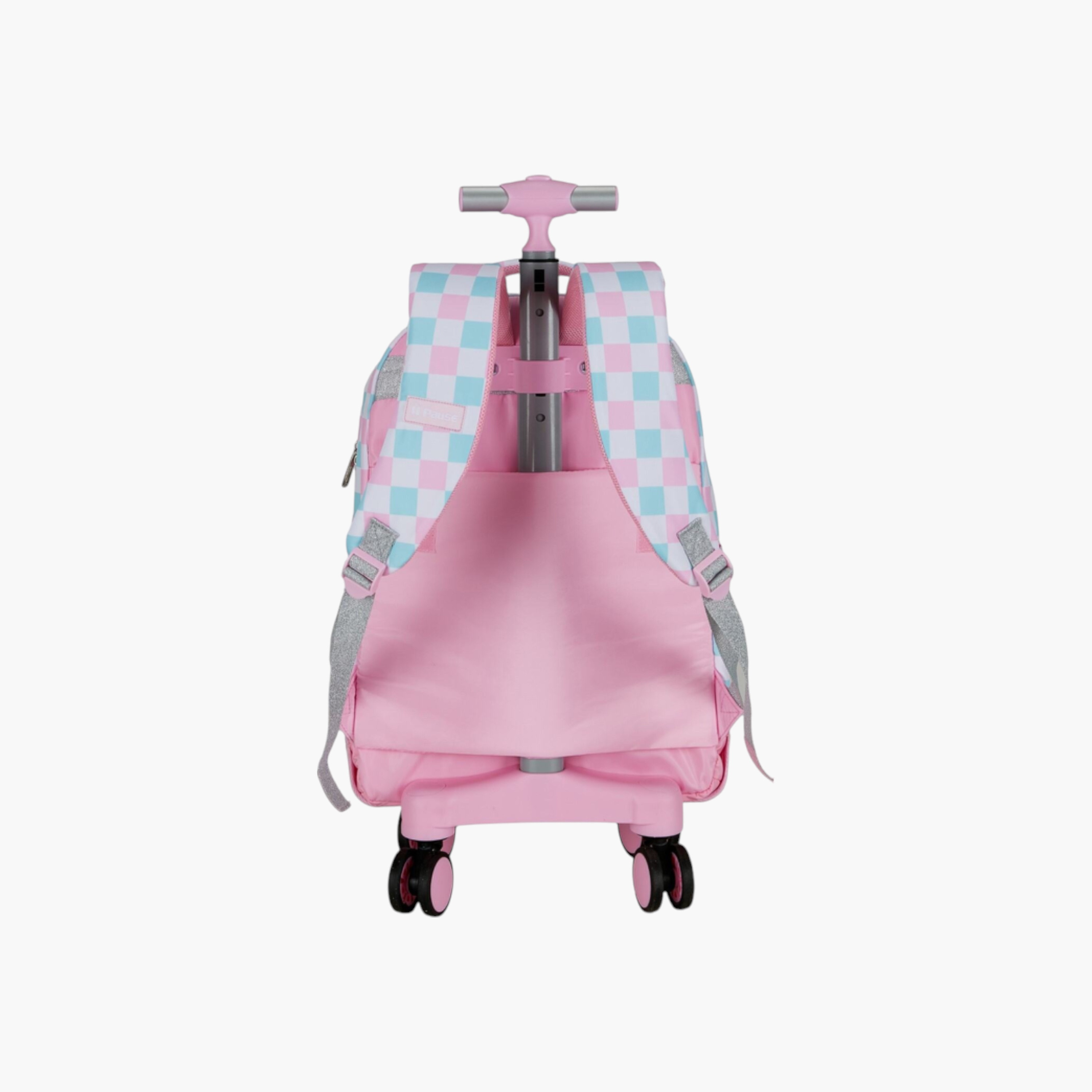 PAUSE Printed Trolley Backpack with Retractable Handle - 27x10x31 cms-school-bagsandbackpacks-trolleybags-image-3