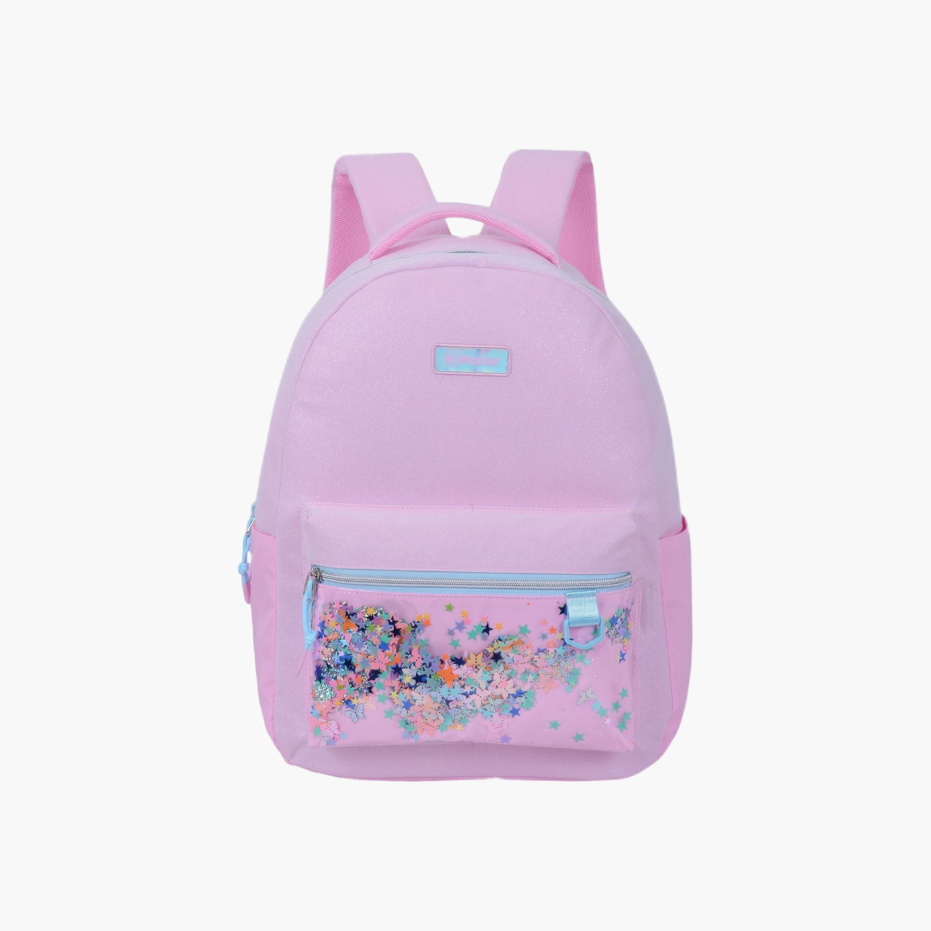 PAUSE Confetti Accent Backpack with Adjustable Straps and Zip Closure - 6x12x21 cms-school-bagsandbackpacks-backpacks-image-1