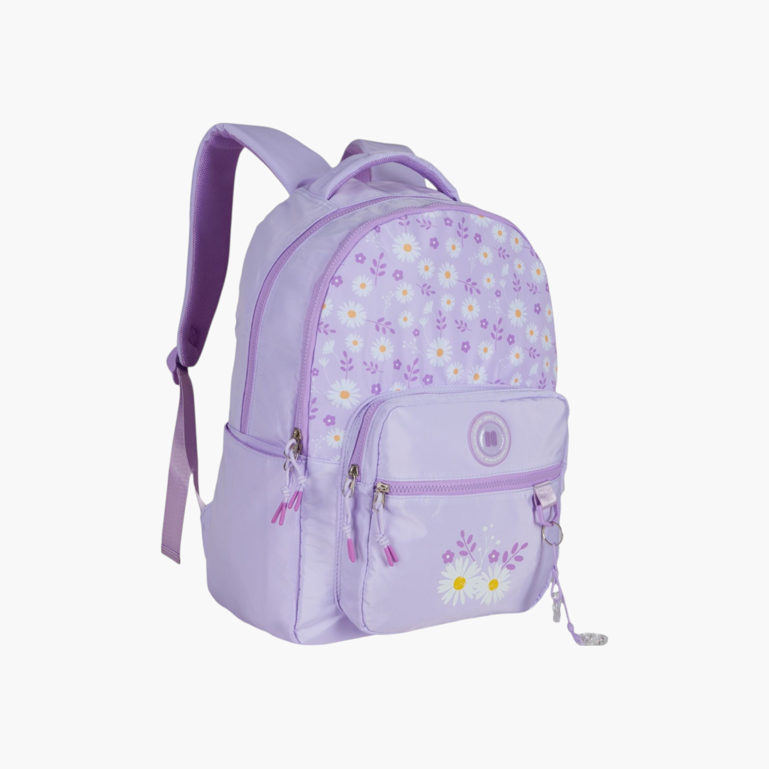 PAUSE Printed Backpack with Adjustable Straps and Zip Closure - 6x12x21 cms-school-bagsandbackpacks-backpacks-image-1