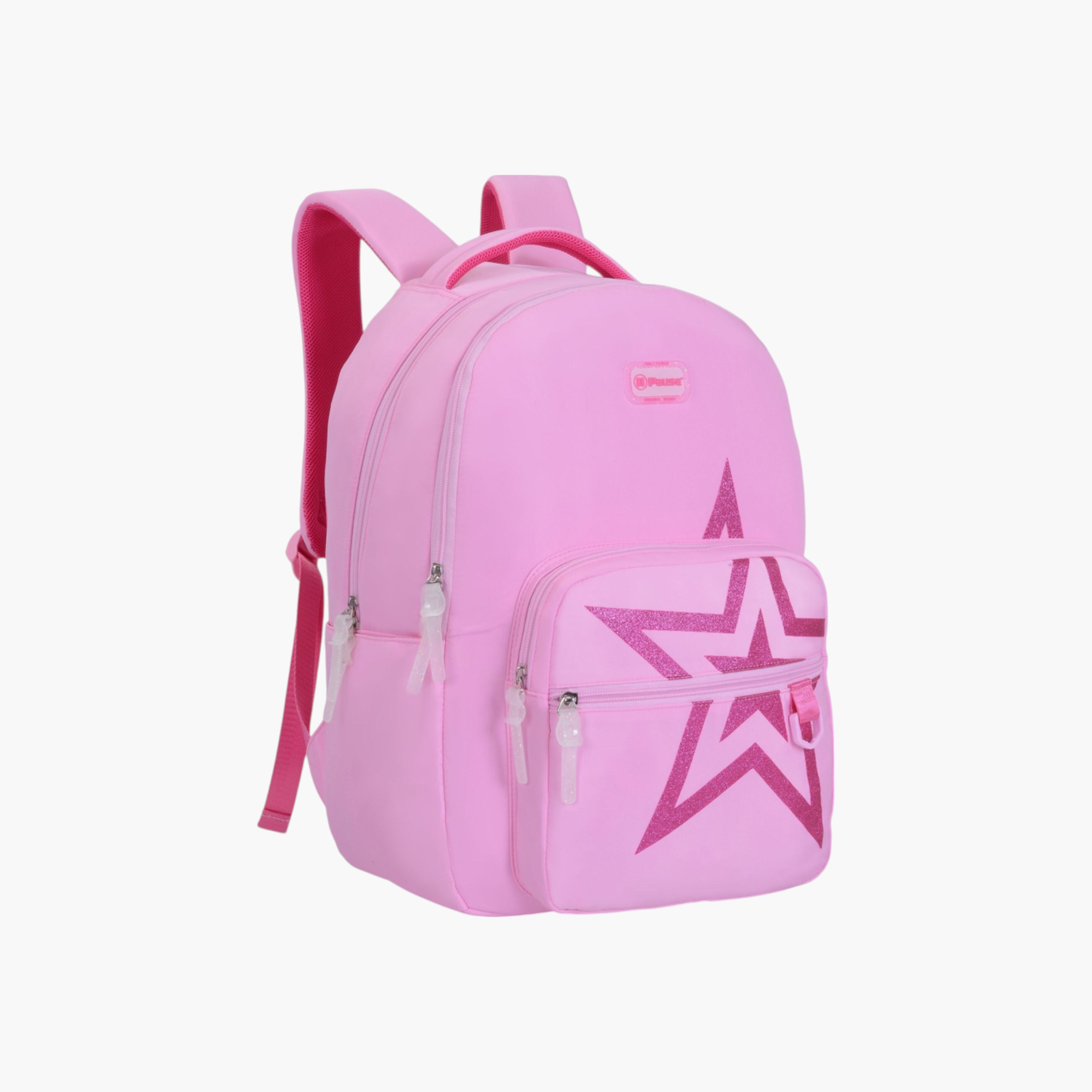 PAUSE Printed Backpack with Adjustable Straps and Zip Closure - 6x12x21 cms-school-bagsandbackpacks-backpacks-image-2