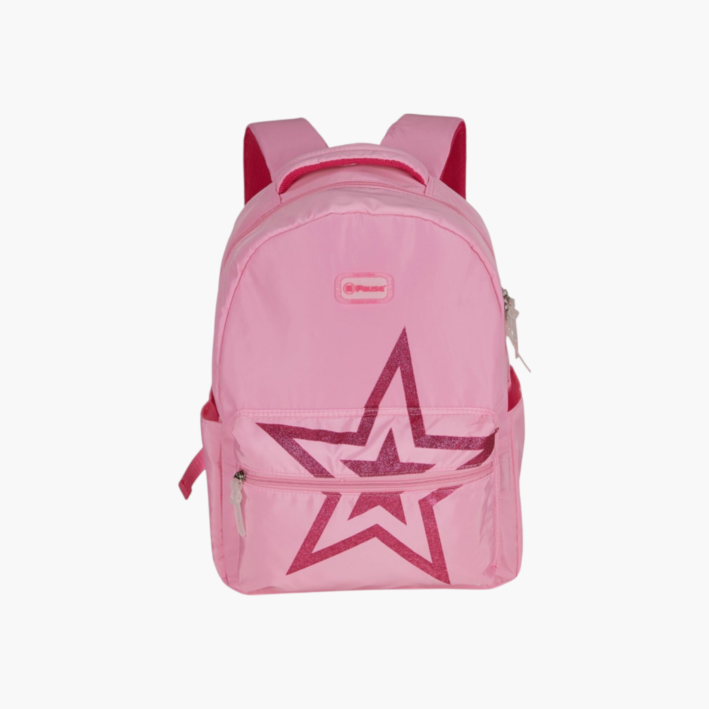 PAUSE Printed Backpack with Adjustable Straps and Zip Closure - 6x12x21 cms-school-bagsandbackpacks-backpacks-image-1