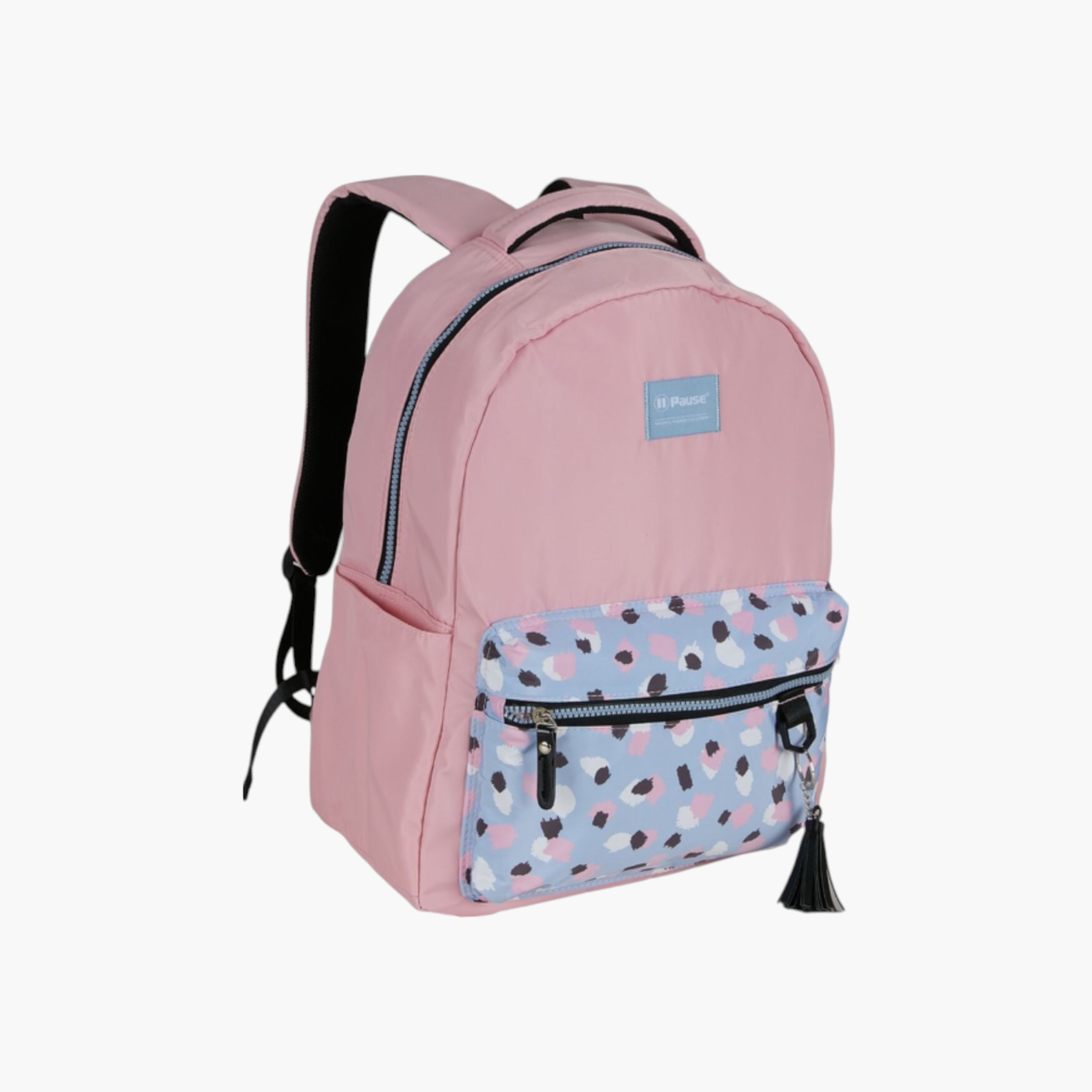 PAUSE Solid Backpack with Adjustable Straps and Zip Closure - 6x12x21 cms-school-bagsandbackpacks-backpacks-image-2