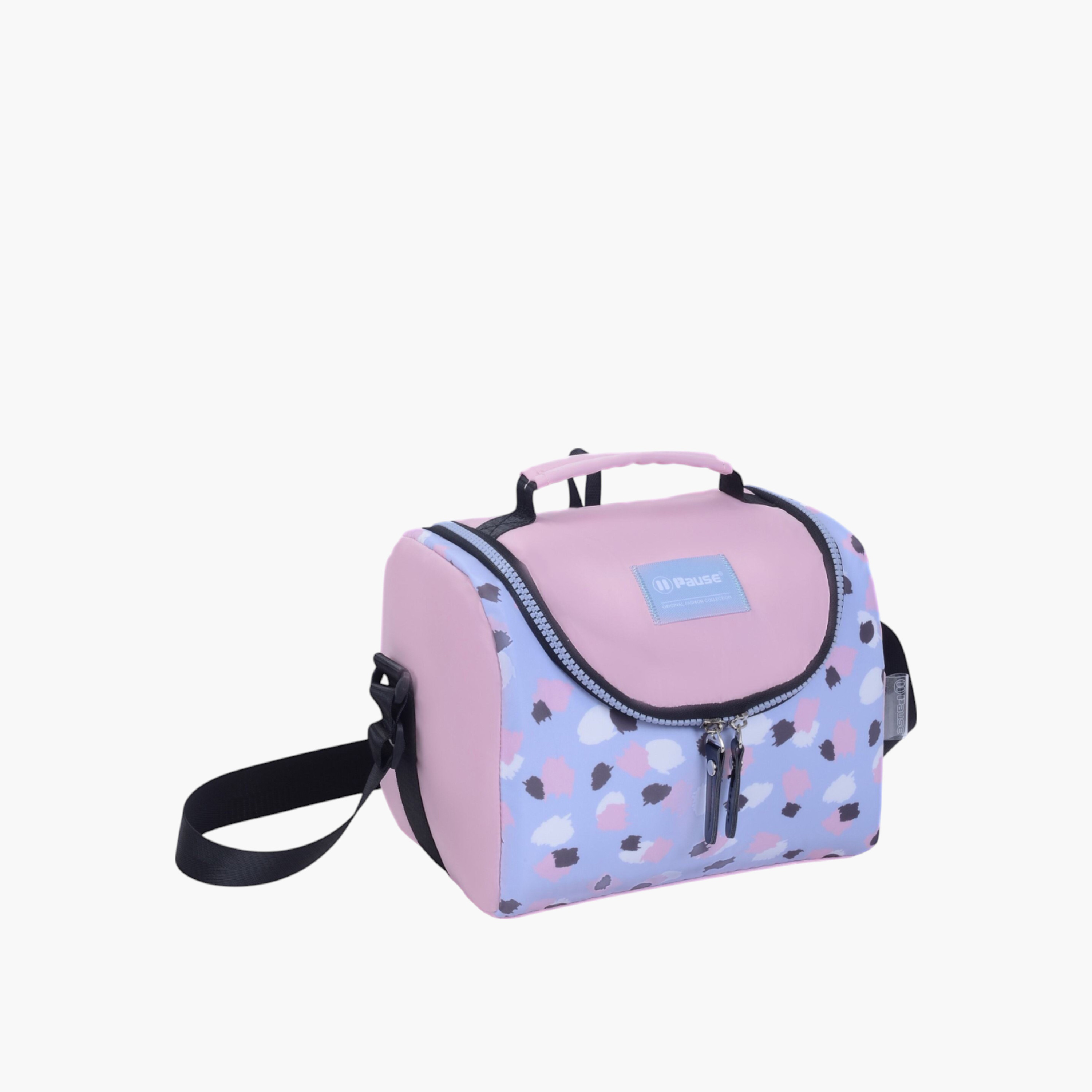PAUSE Printed Insulated Lunch Bag with Zip Closure-school-lunchessentials-lunchbags-image-1