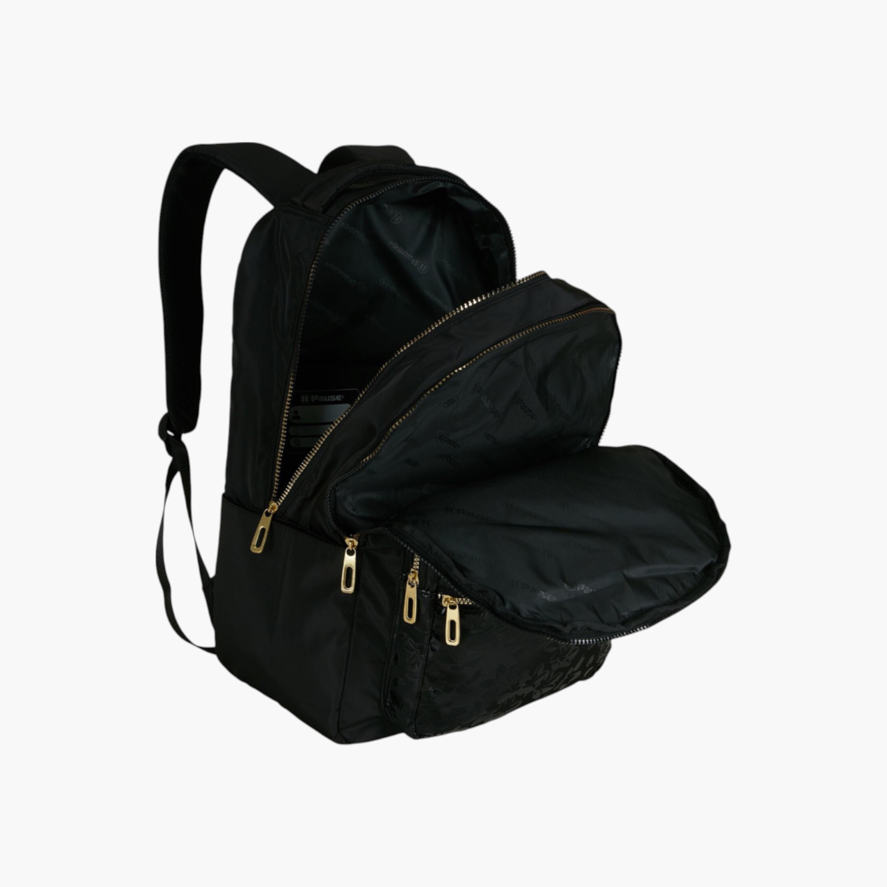 PAUSE Printed Backpack with Adjustable Straps and Zip Closure - 6x12x21 cms-school-bagsandbackpacks-backpacks-image-3