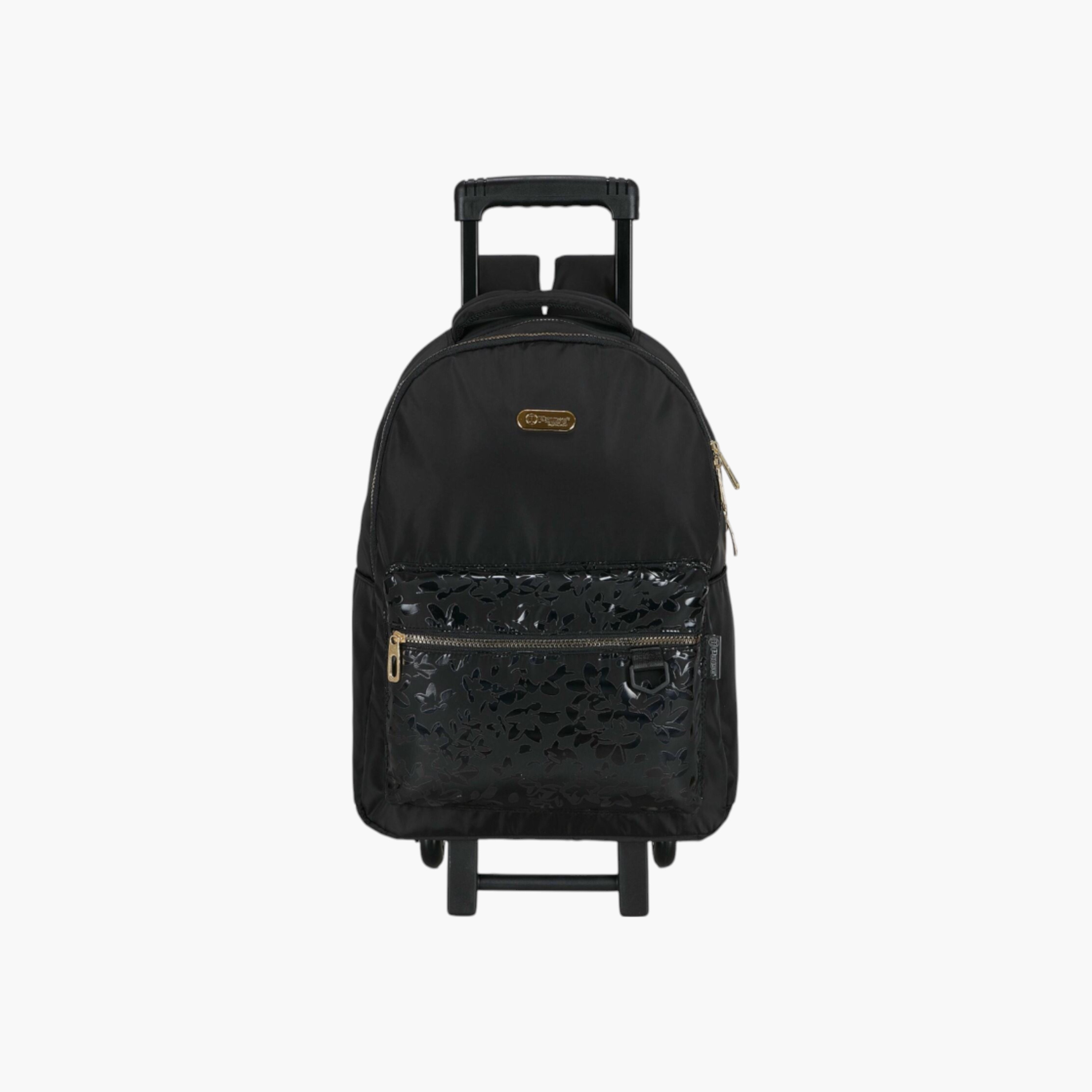 PAUSE Printed Trolley Backpack with Retractable Handle - 27x10x31 cms-school-bagsandbackpacks-trolleybags-image-1