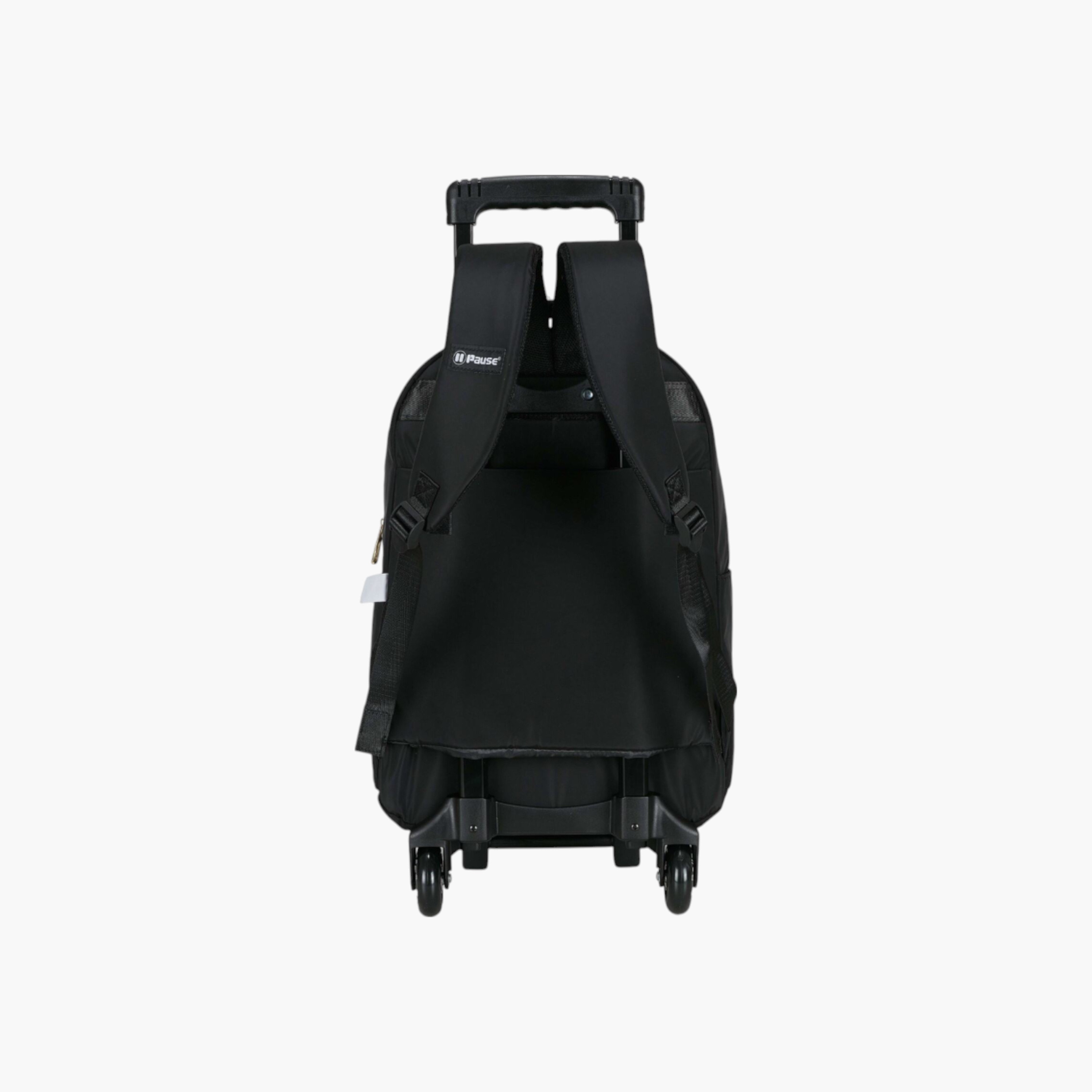 PAUSE Printed Trolley Backpack with Retractable Handle - 27x10x31 cms-school-bagsandbackpacks-trolleybags-image-3