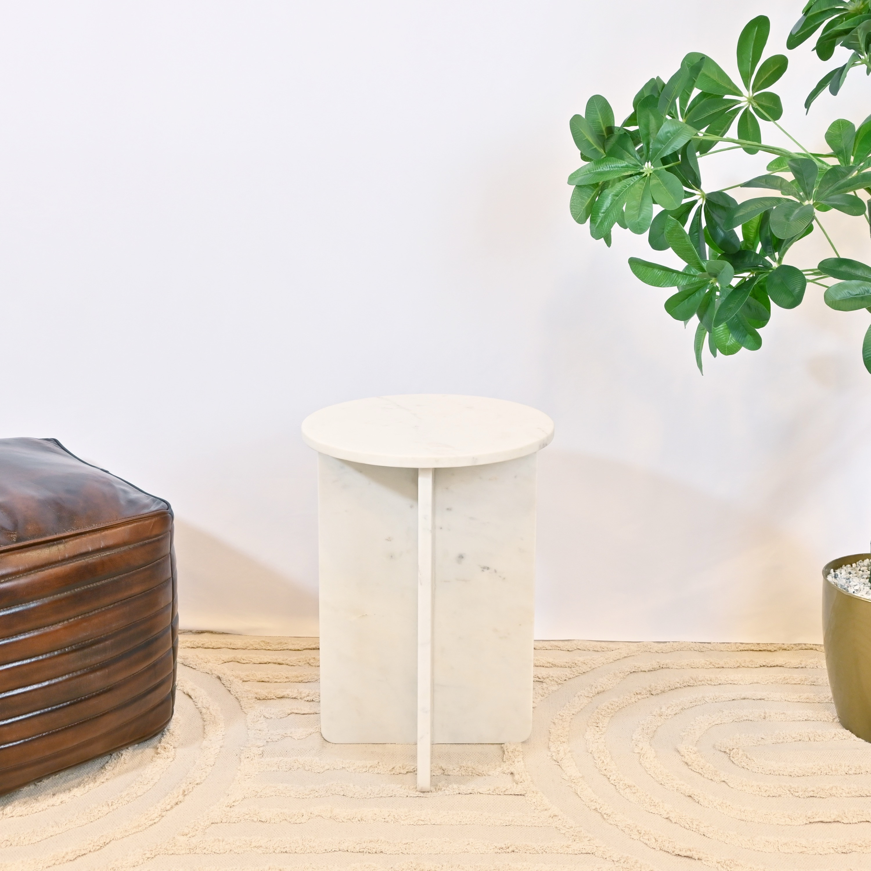 طاولة جانبية بسطح رخام صنعت بواسطة لايف ستايل-furniture-livingroom-sideandendtables-image-5