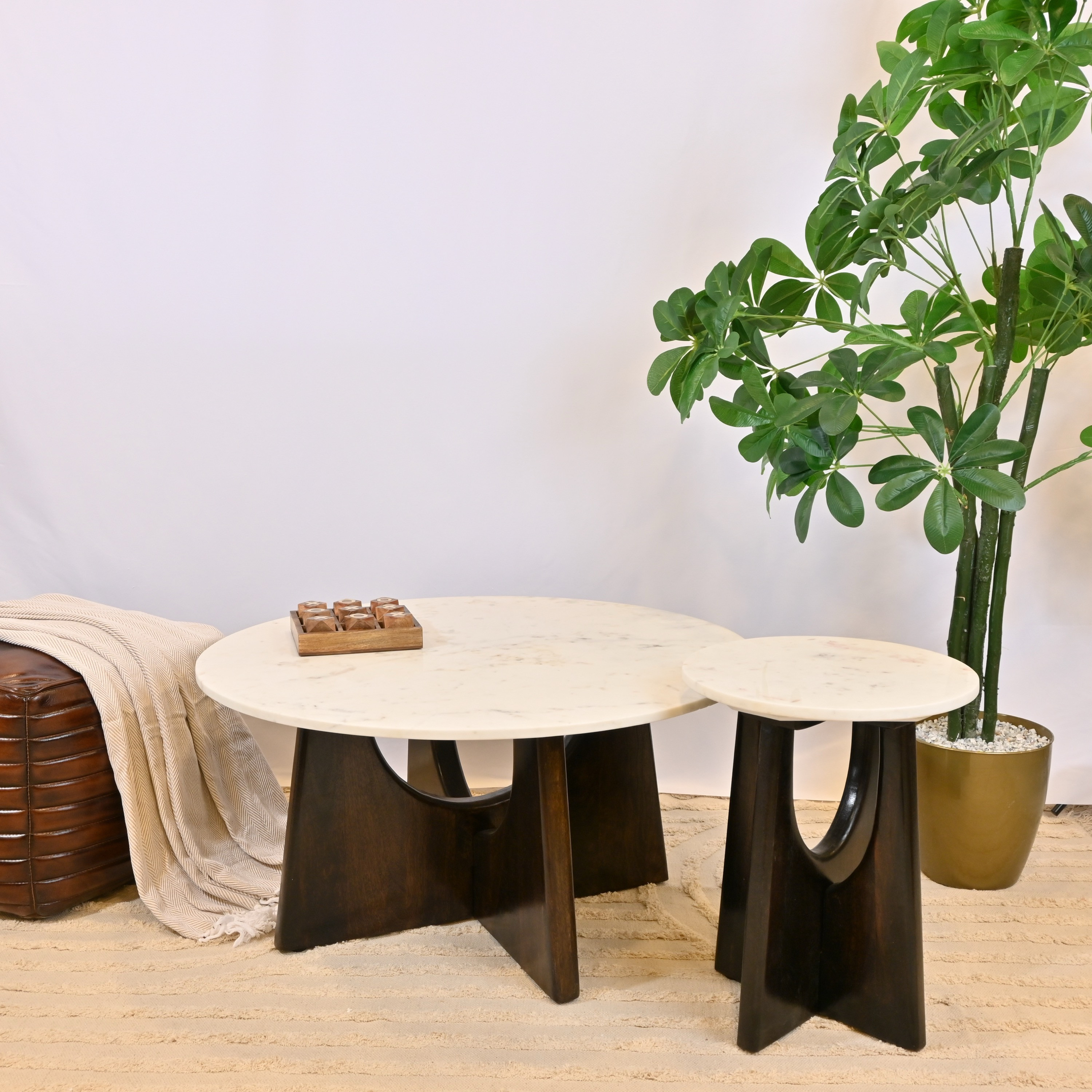 Crafted by Lifestyle Marble Top Coffee Table-furniture-livingroom-coffeetables-image-4