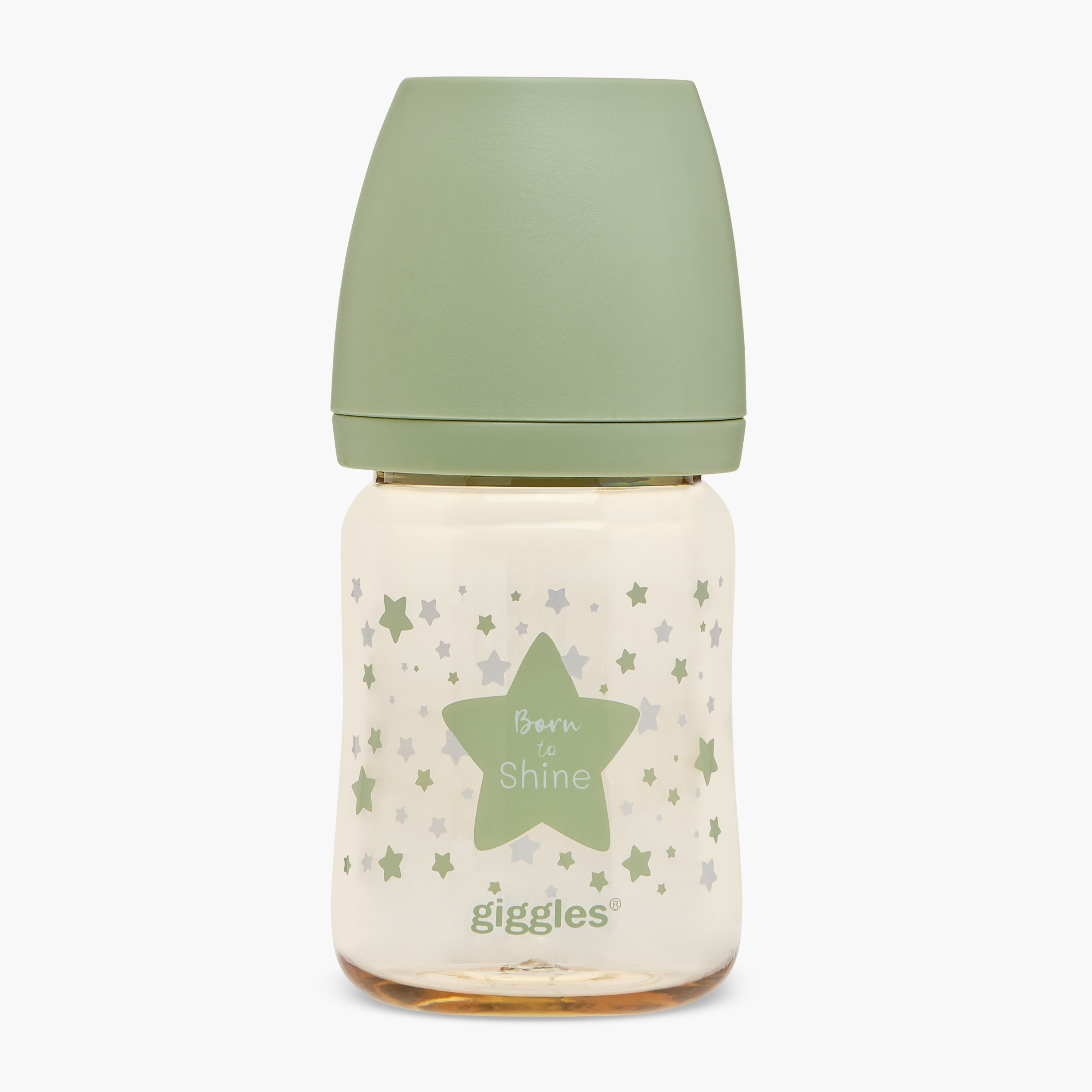 Giggles Star Print Feeding Bottle - 150 ml (0 months+)-baby-feeding-feedingbottles-bottlesandteats-image-1