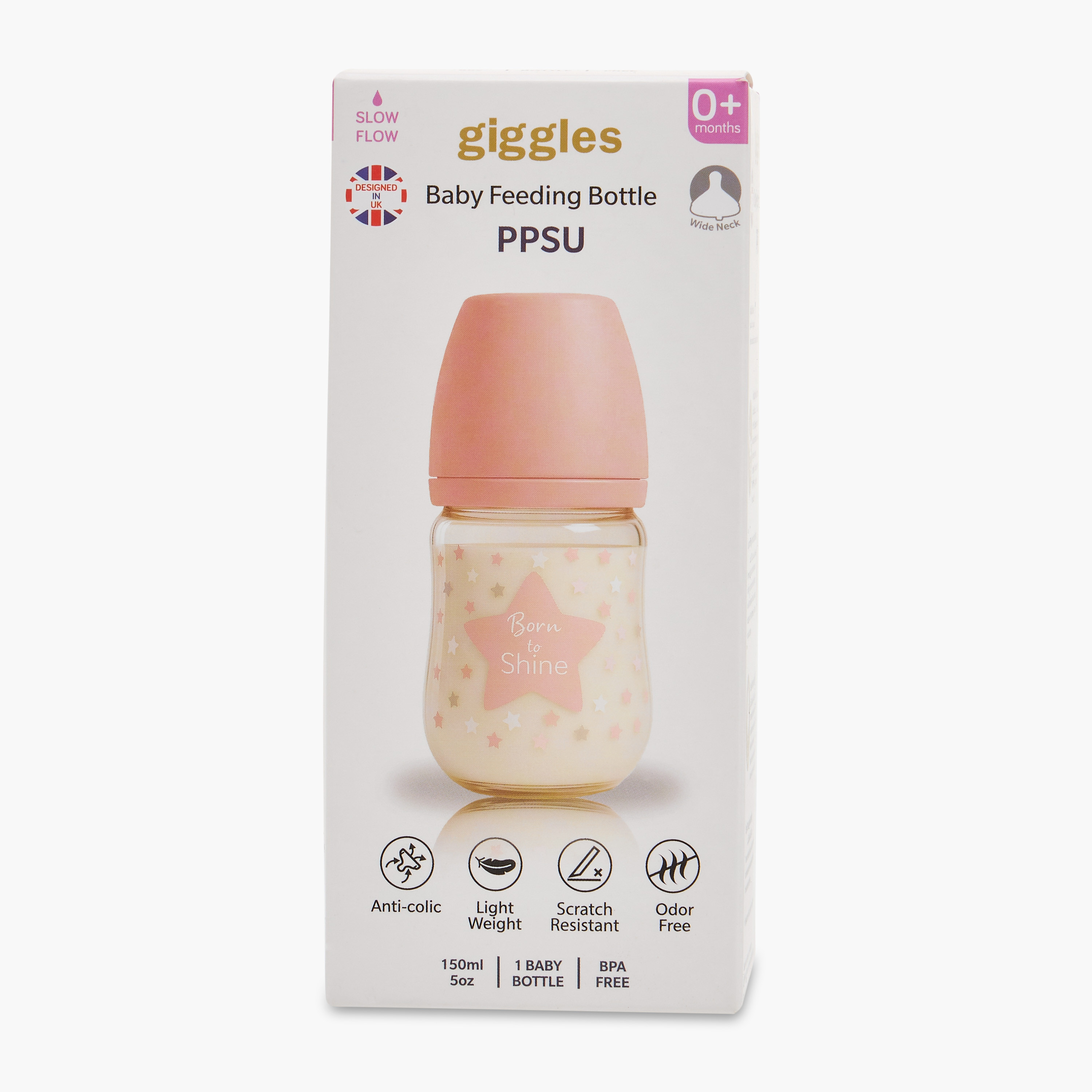 Giggles Feeding Bottle with Anti-Colic Valve, 160 ml-baby-feeding-feedingbottles-bottlesandteats-image-14