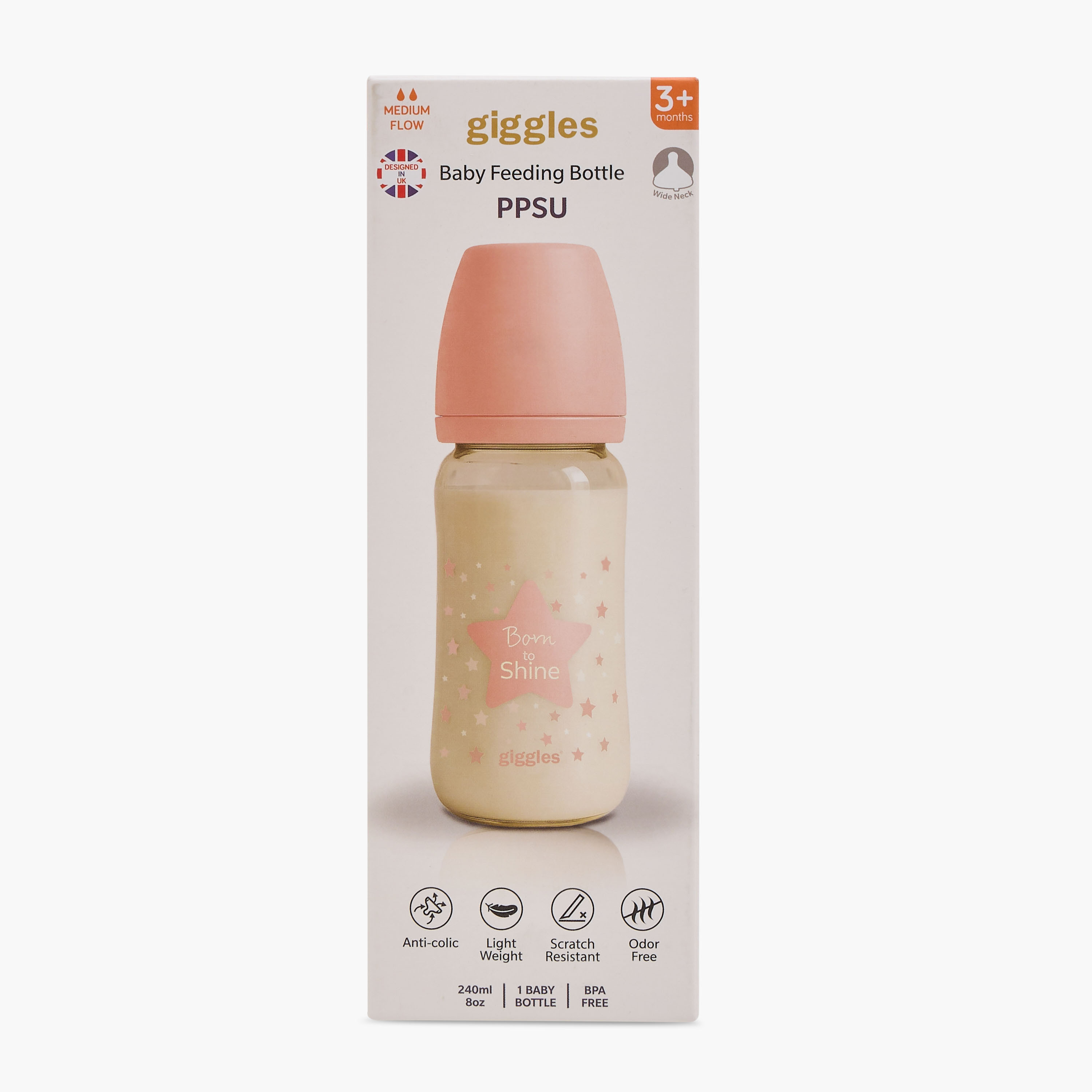 Giggles Feeding Bottle with Anti-Colic Valve, 240 ml-baby-feeding-feedingbottles-bottlesandteats-image-12